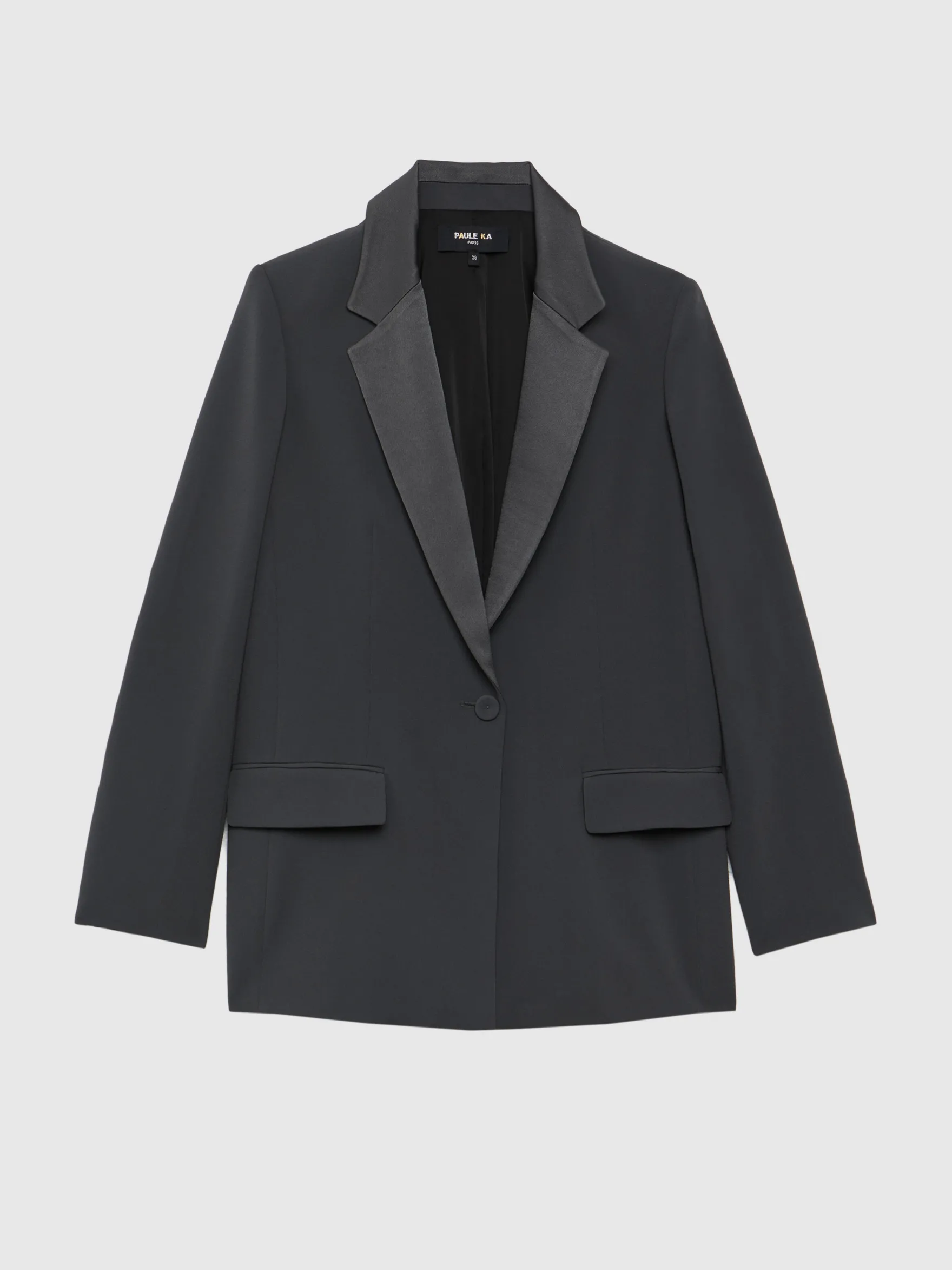 Women Paule Ka Jackets>Boxy Crepe Jacket