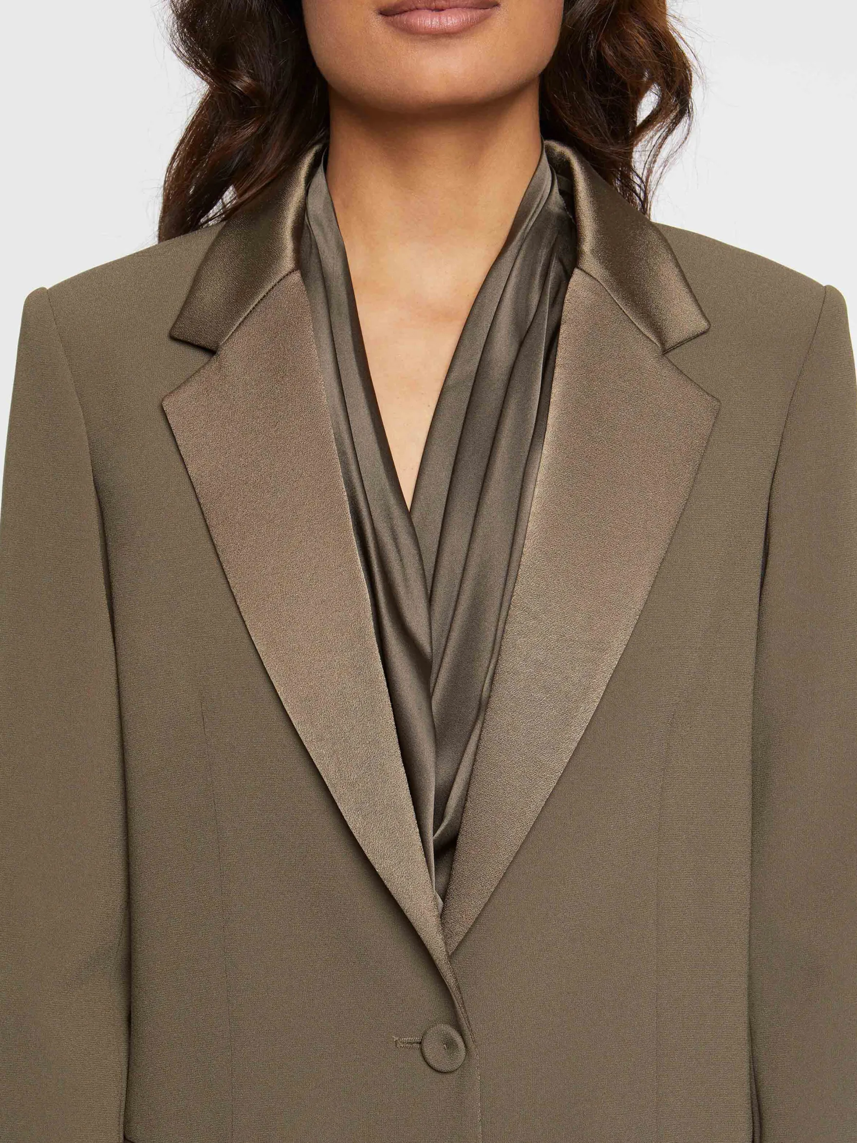 Women Paule Ka Jackets>Boxy Crepe Jacket