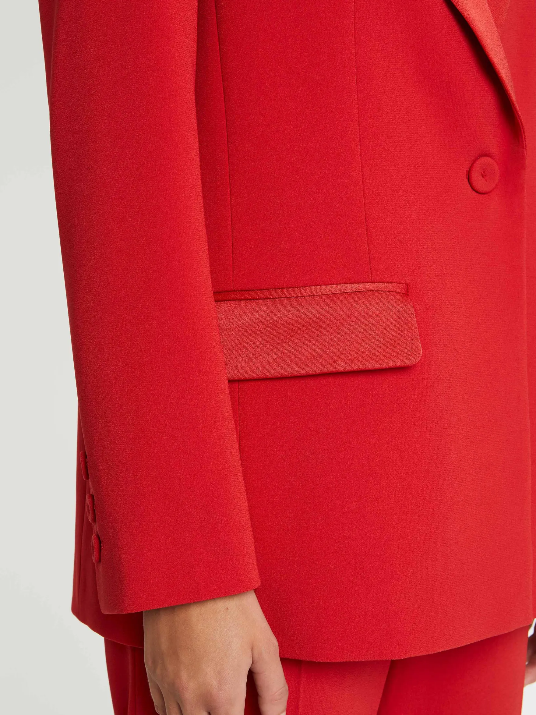 Women Paule Ka Jackets>Boxy Crepe Jacket