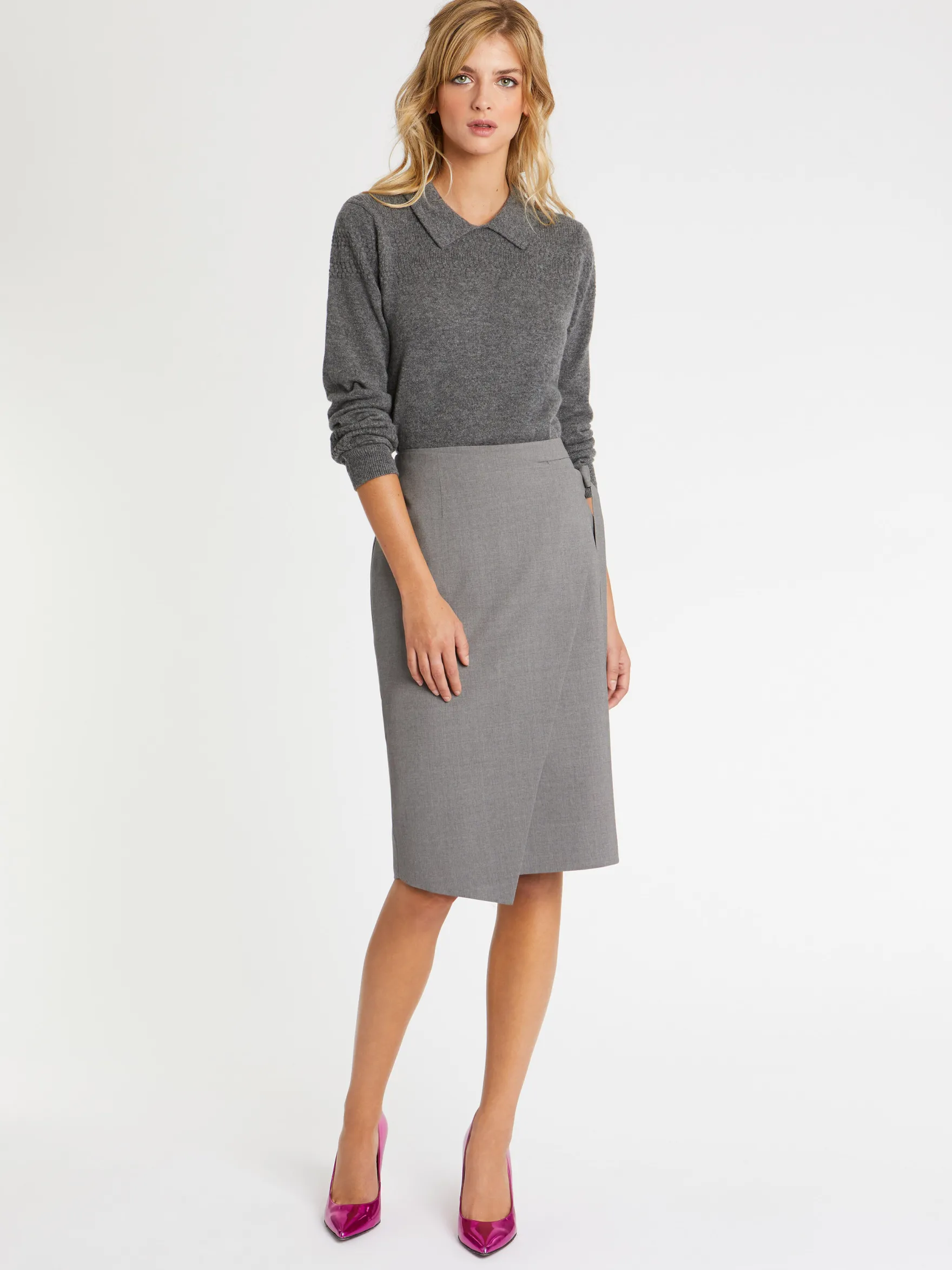 Women Paule Ka Knitwear>Cashmere Polo Sweater