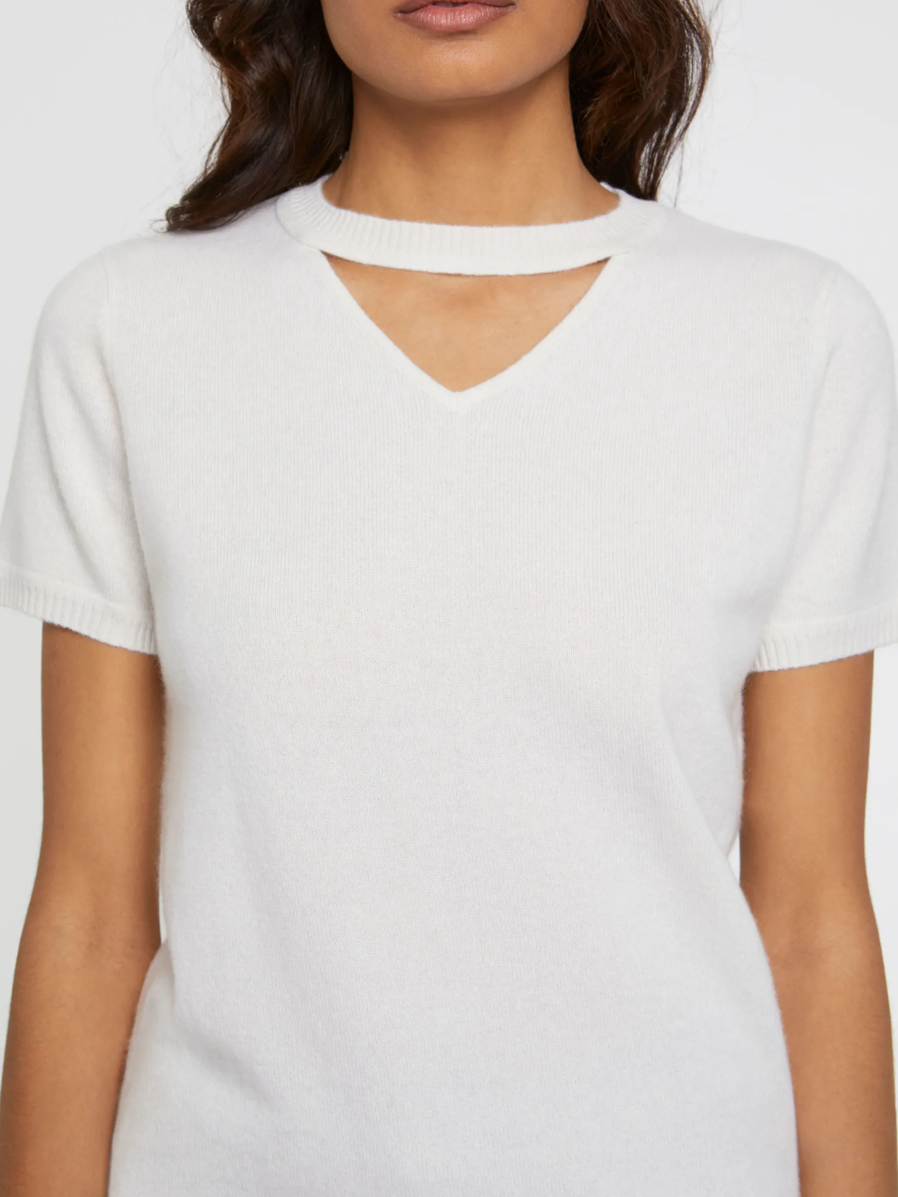 Women Paule Ka Knitwear>Cashmere Short-Sleeve Sweater