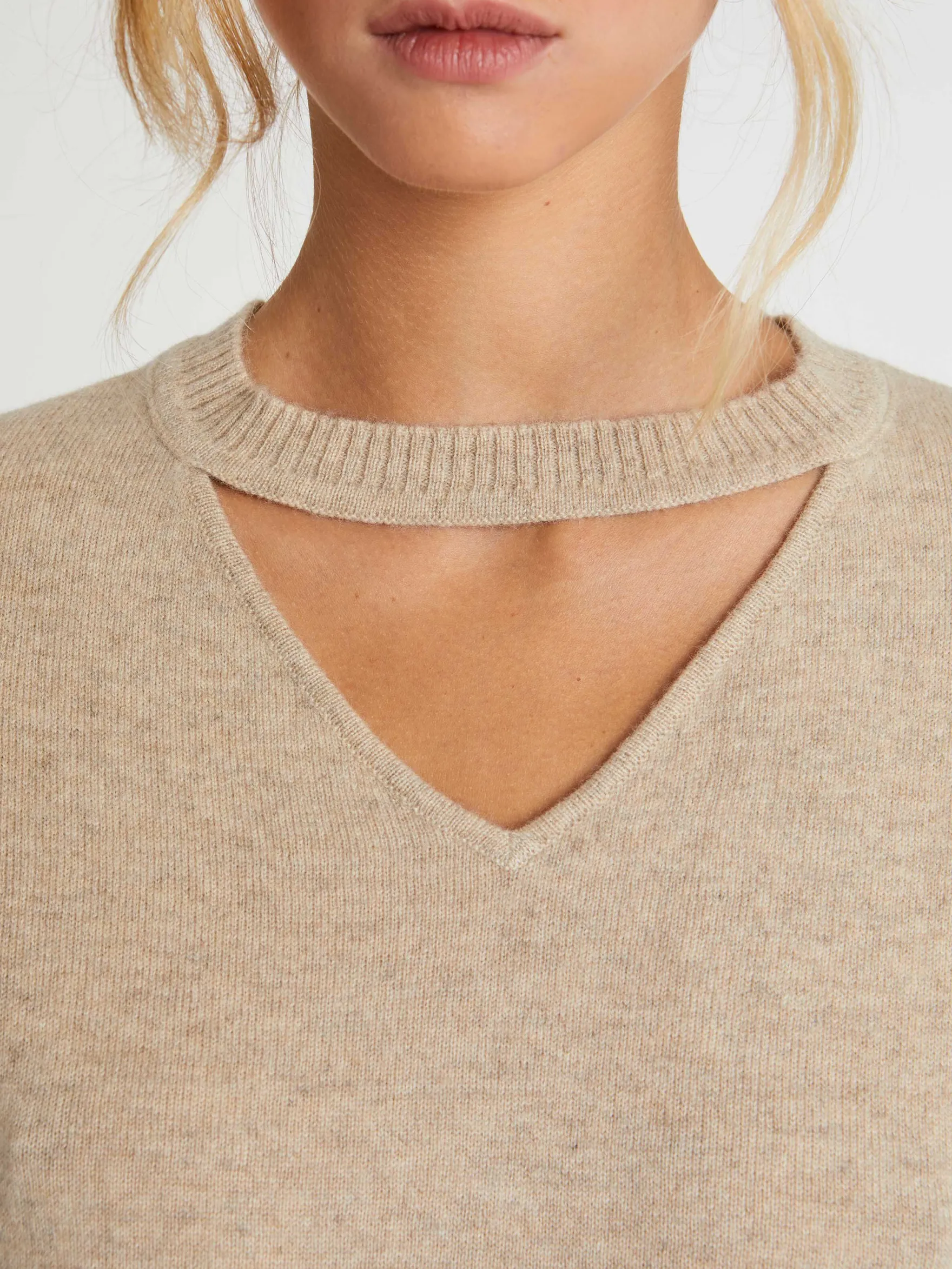 Women Paule Ka Knitwear>Cashmere Short-Sleeve Sweater