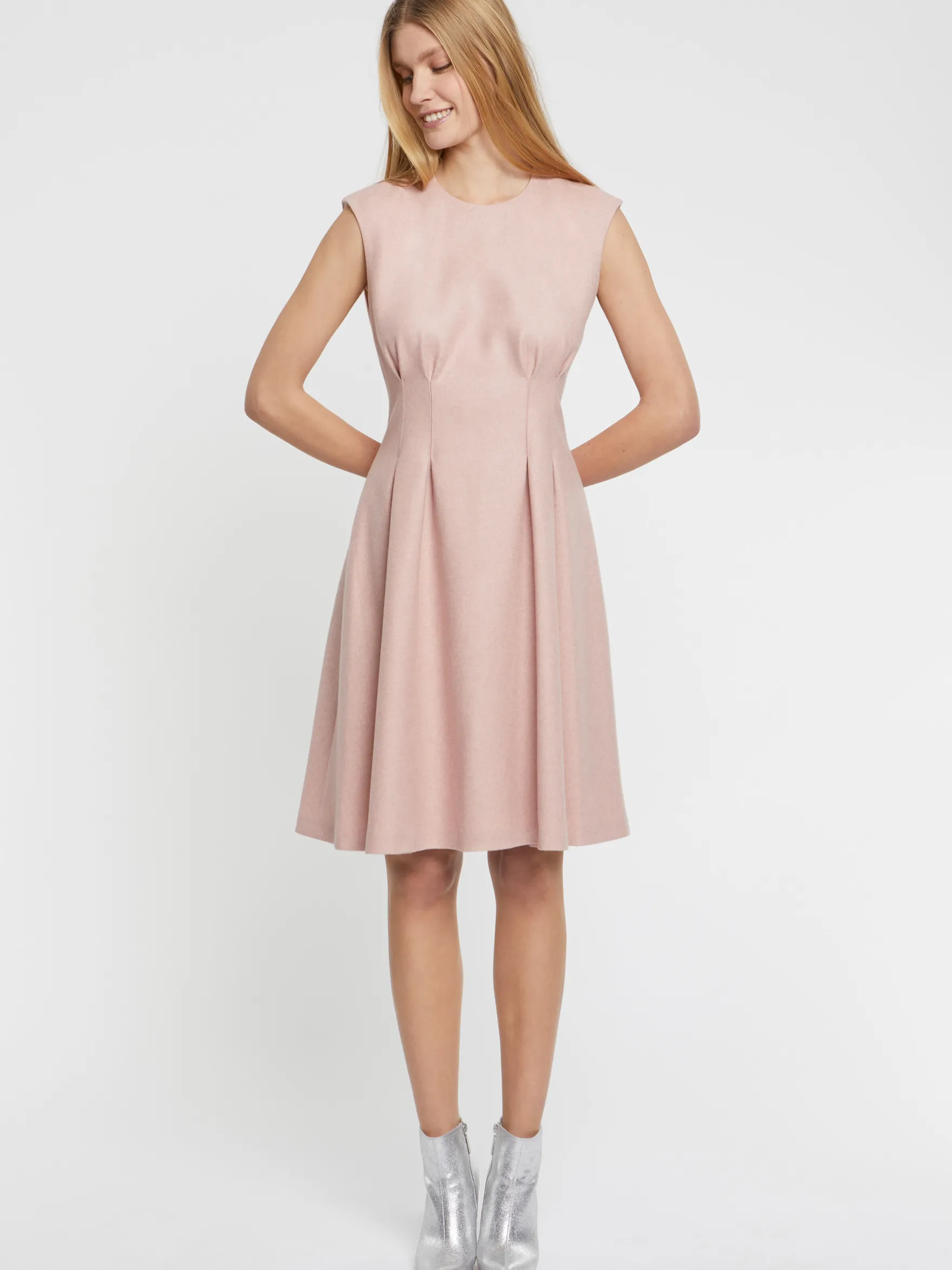 Women Paule Ka Dresses>Cinched Flannel Dress