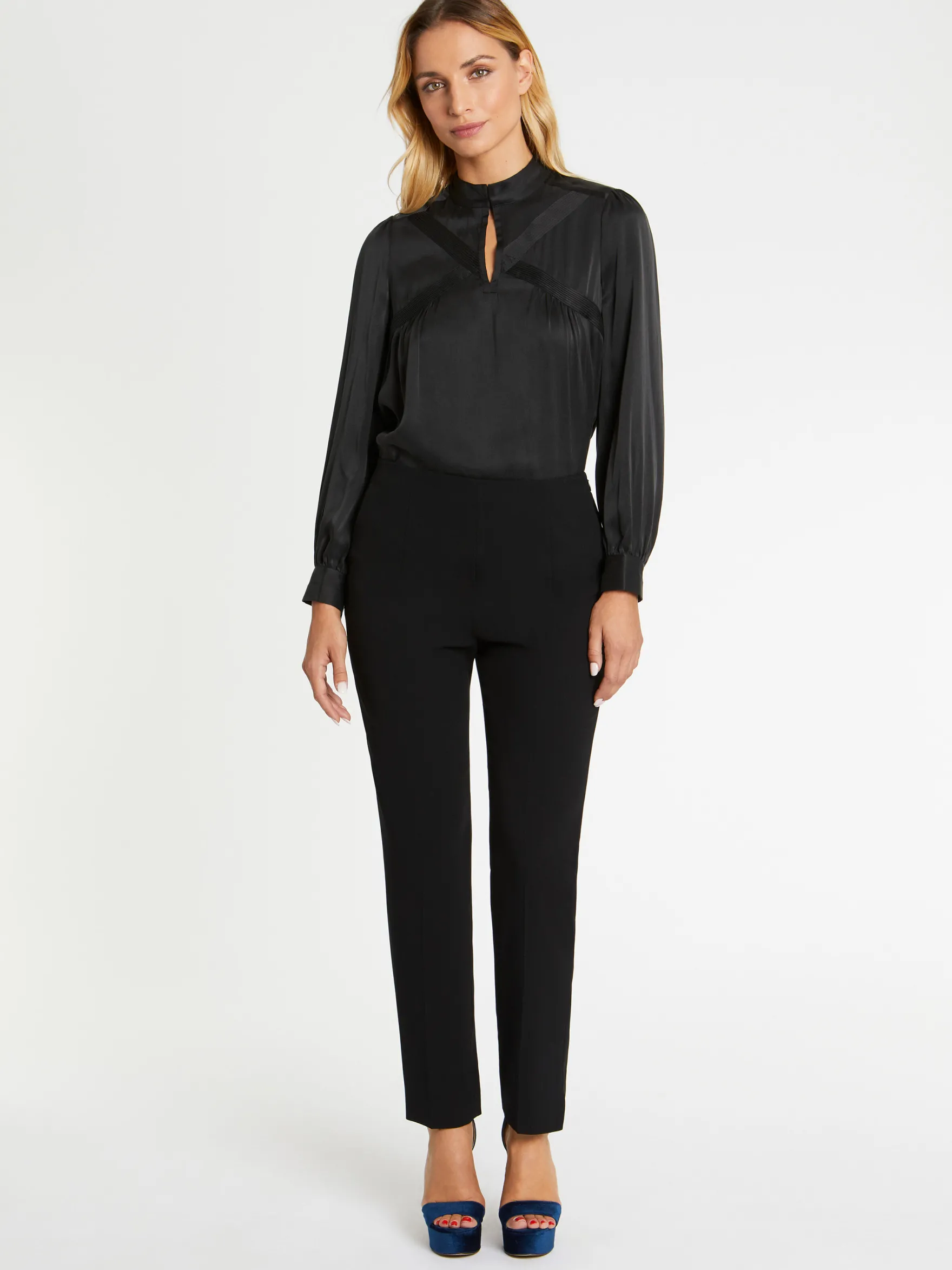 Women Paule Ka Trousers And Jeans>Crepe Straight-Leg Pants