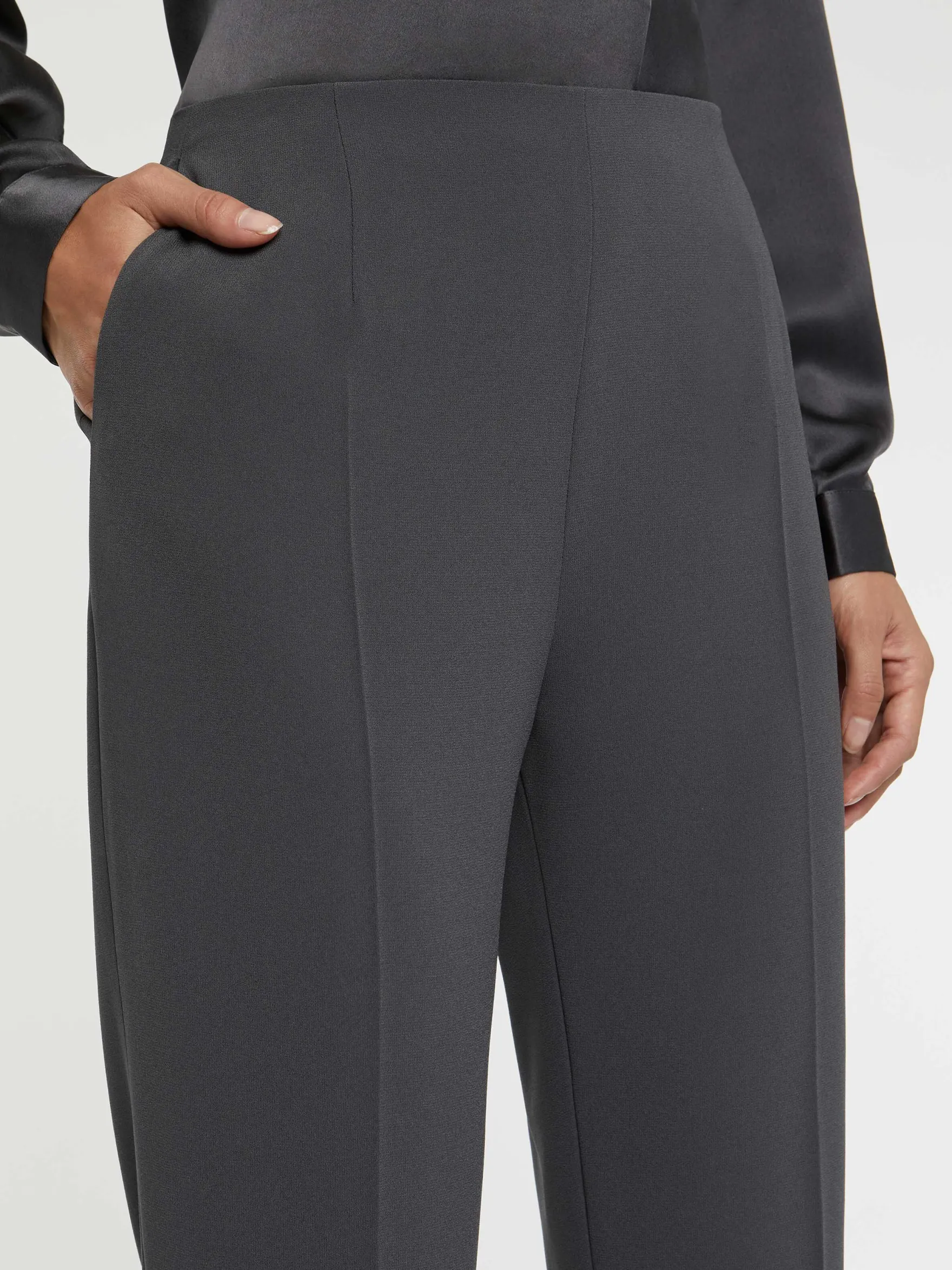 Women Paule Ka Trousers And Jeans>Crepe Straight-Leg Pants