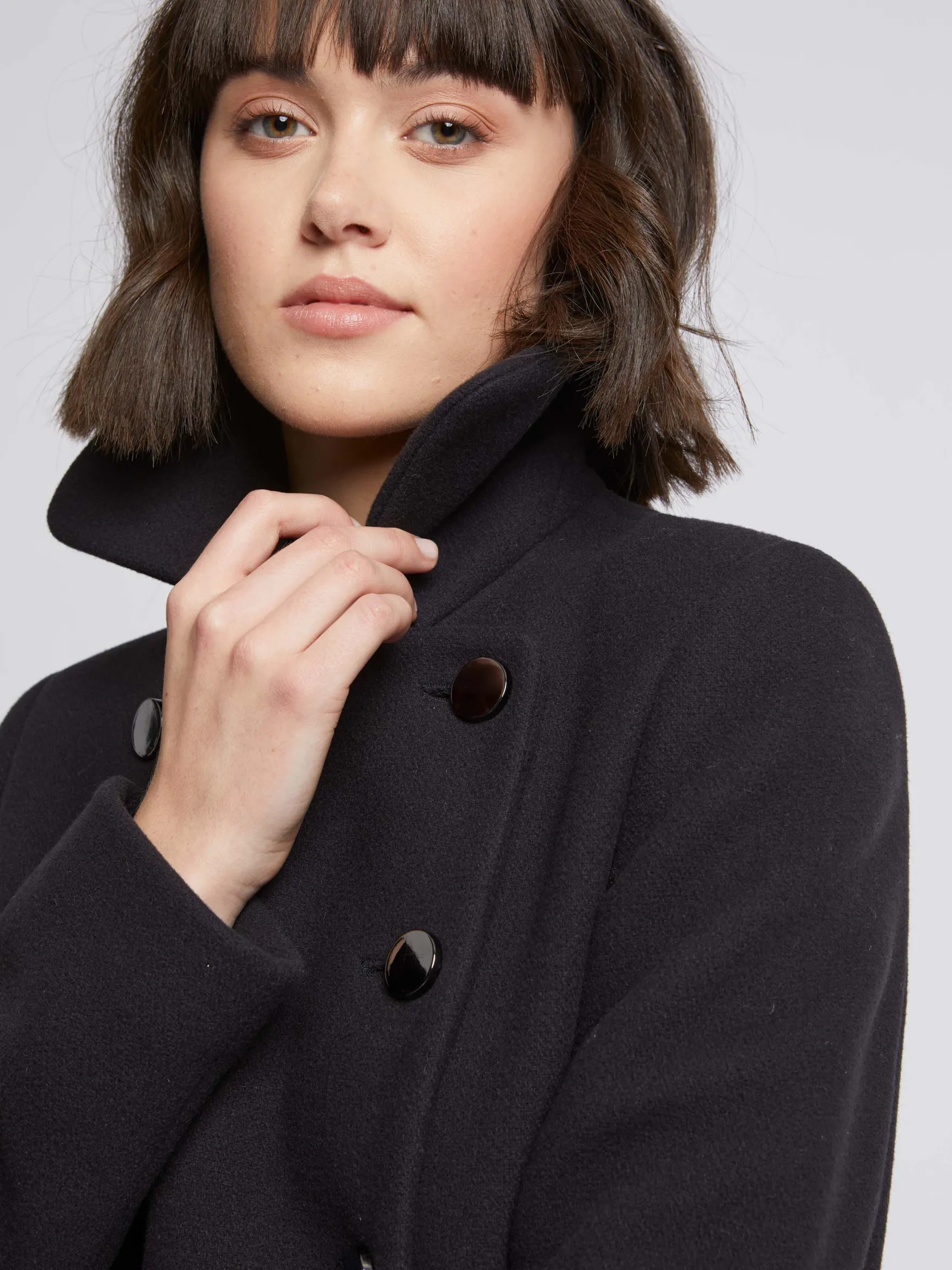 Women Paule Ka Coats>Double-Breasted Wool Coat