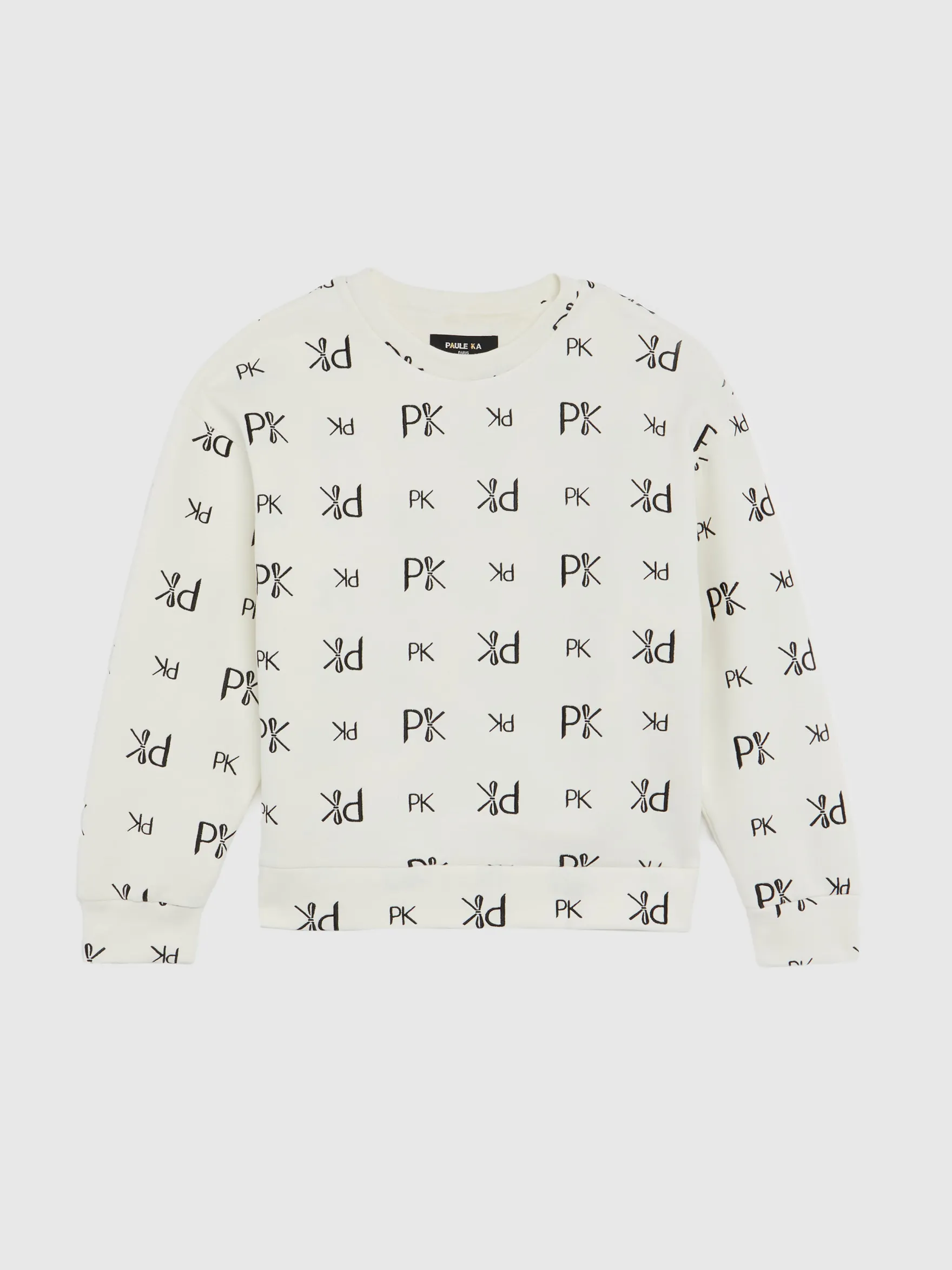 Women Paule Ka Knitwear>Embroidered Double-Jersey Sweatshirt