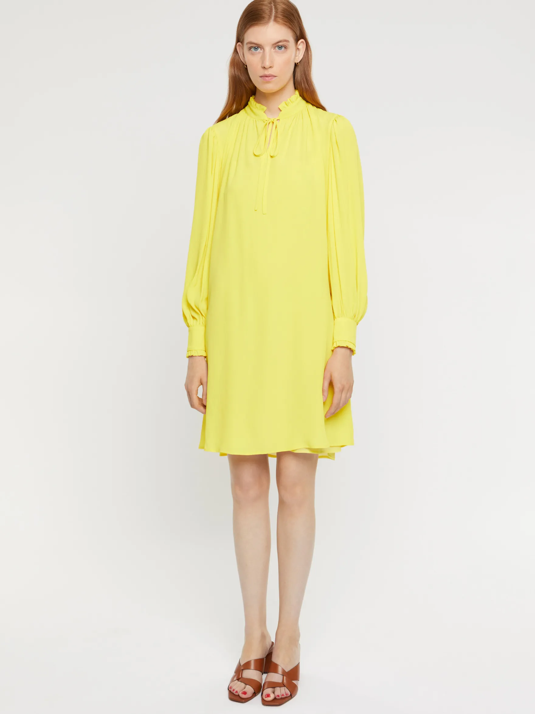 Women Paule Ka Dresses>Fluid Silk-Crepon Dress