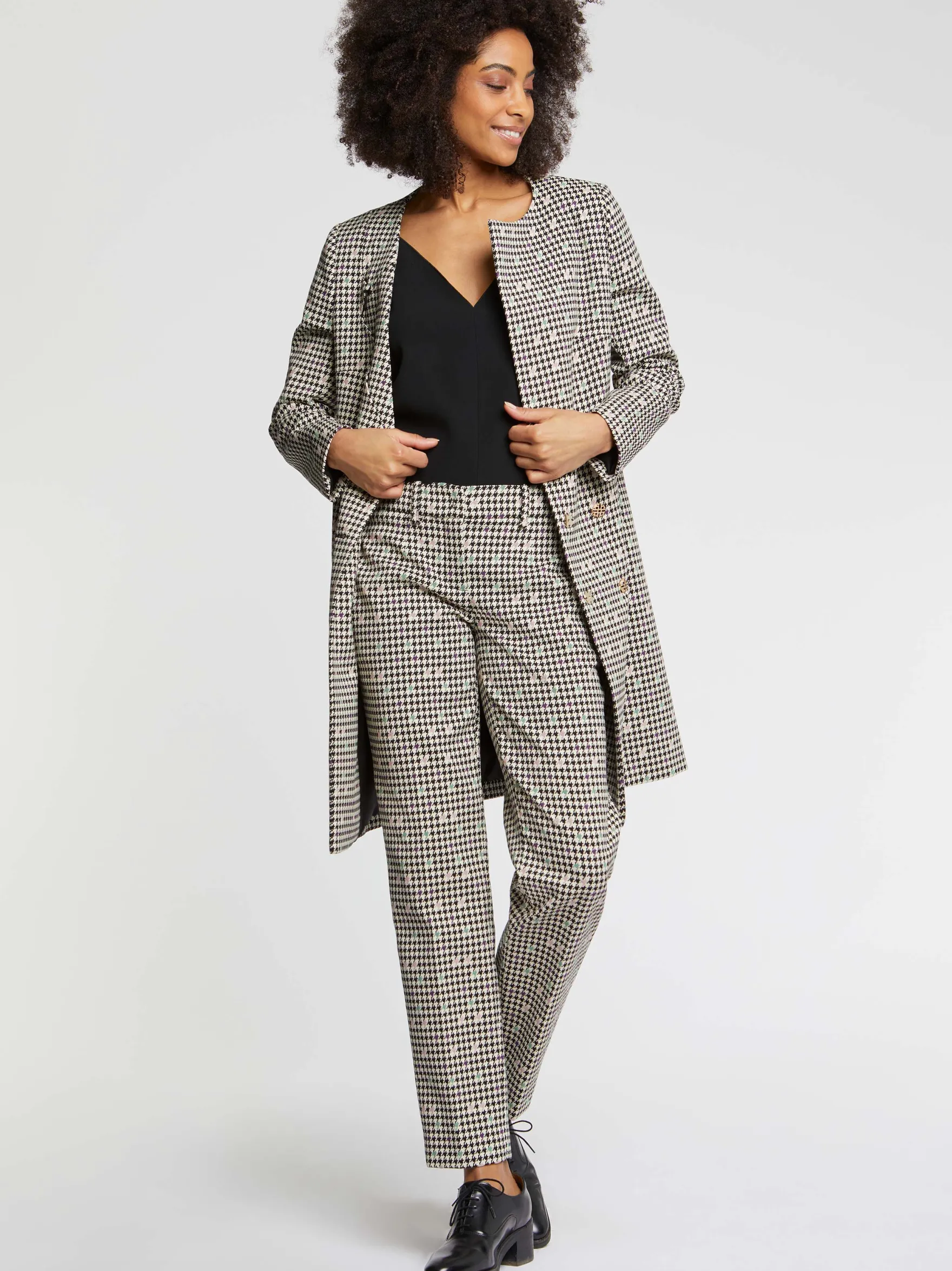 Women Paule Ka Trousers And Jeans>Houndstooth Pants