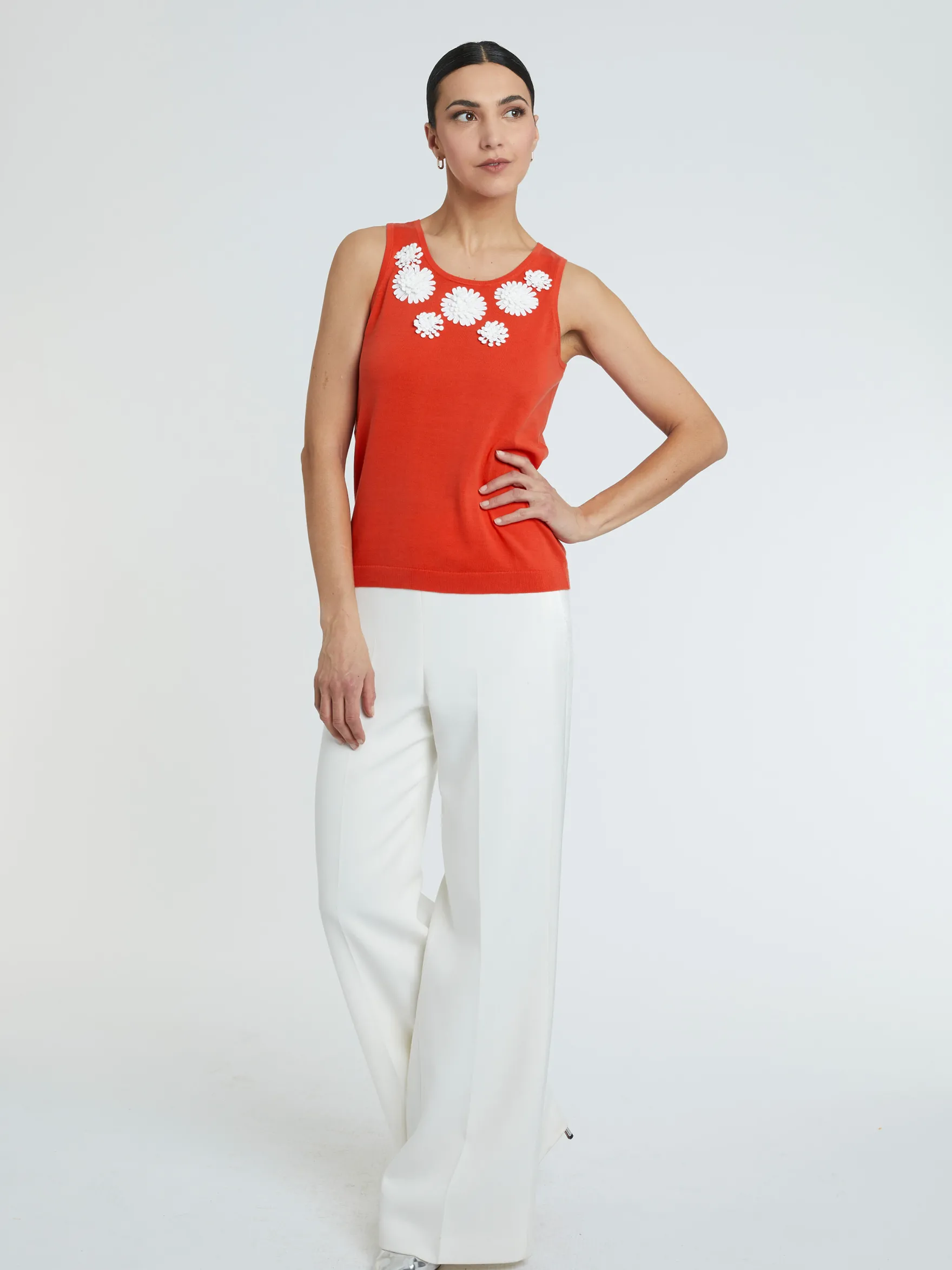 Women Paule Ka Tops>Knitted Tank Top