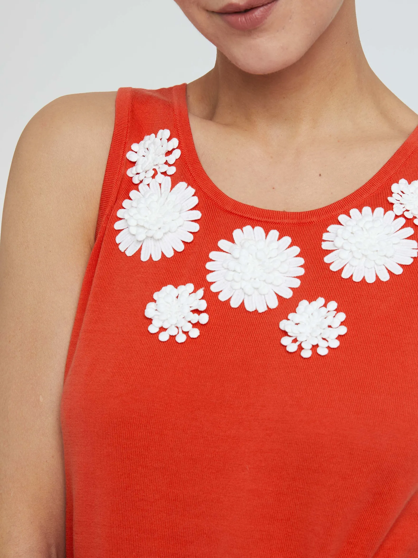 Women Paule Ka Tops>Knitted Tank Top