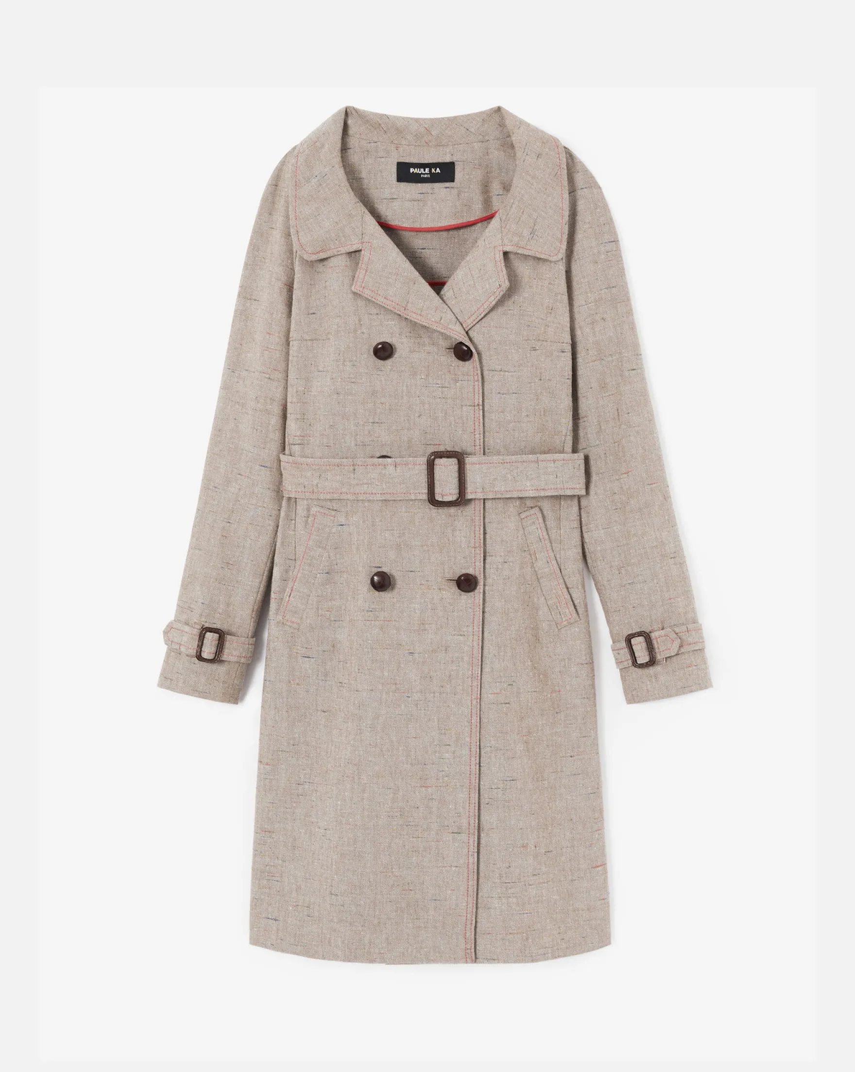 Women Paule Ka Coats>Linen Coat