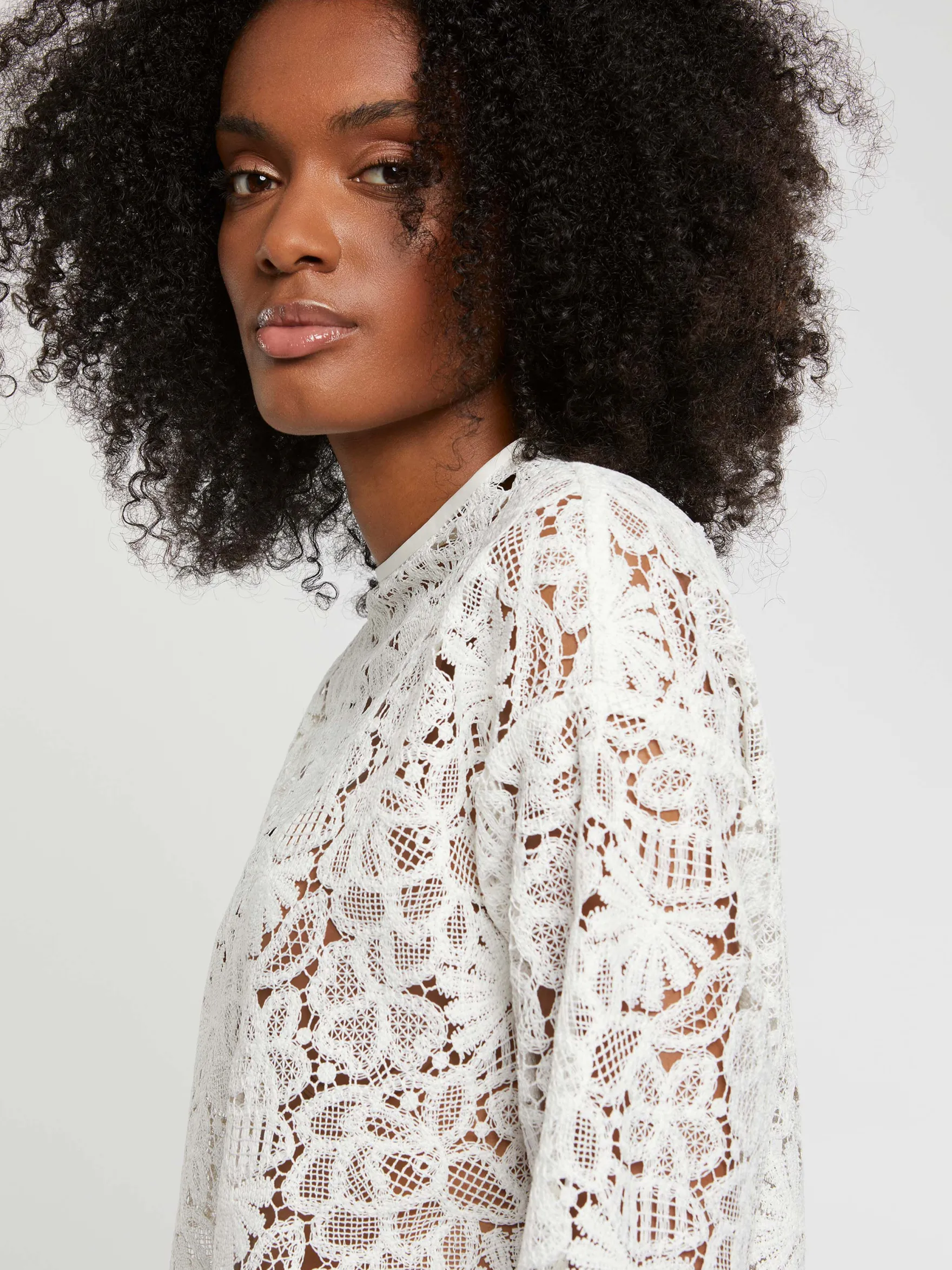 Women Paule Ka Tops>Long-Sleeve Lace Top