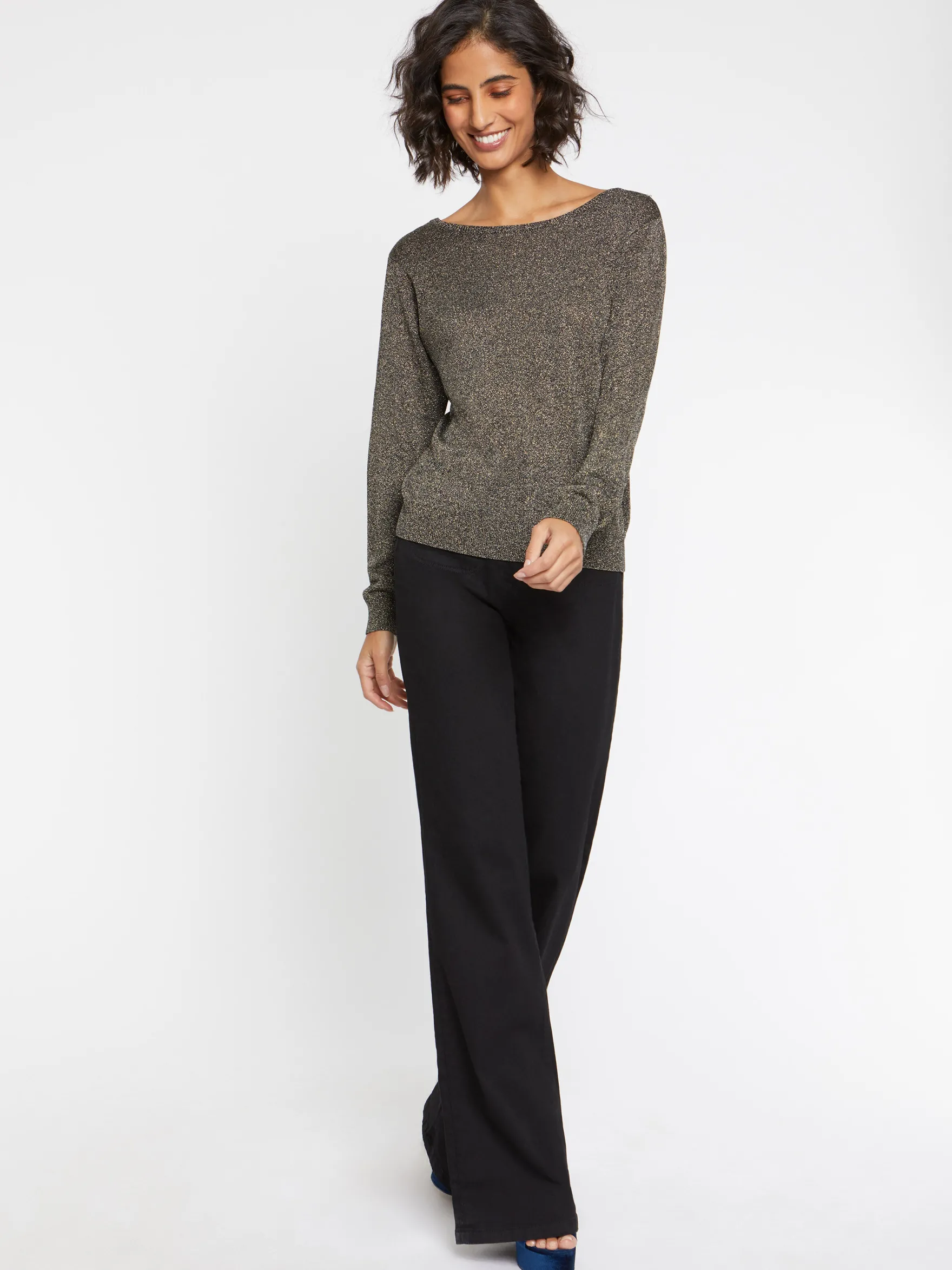 Women Paule Ka Knitwear>Lurex-Knit Sweater