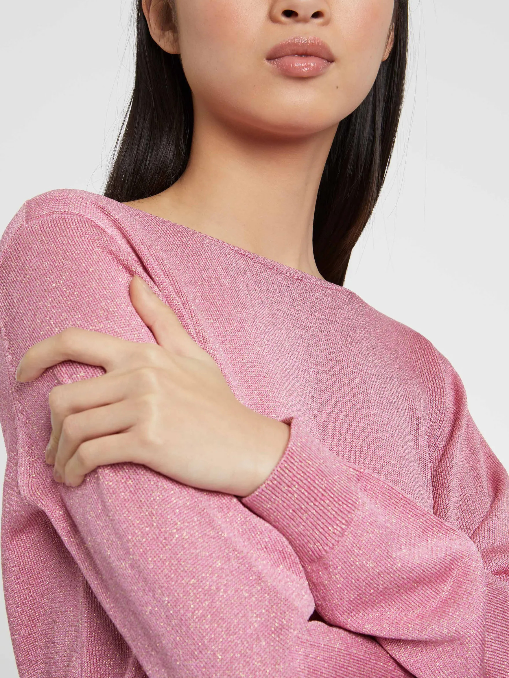 Women Paule Ka Knitwear>Lurex-Knit Sweater