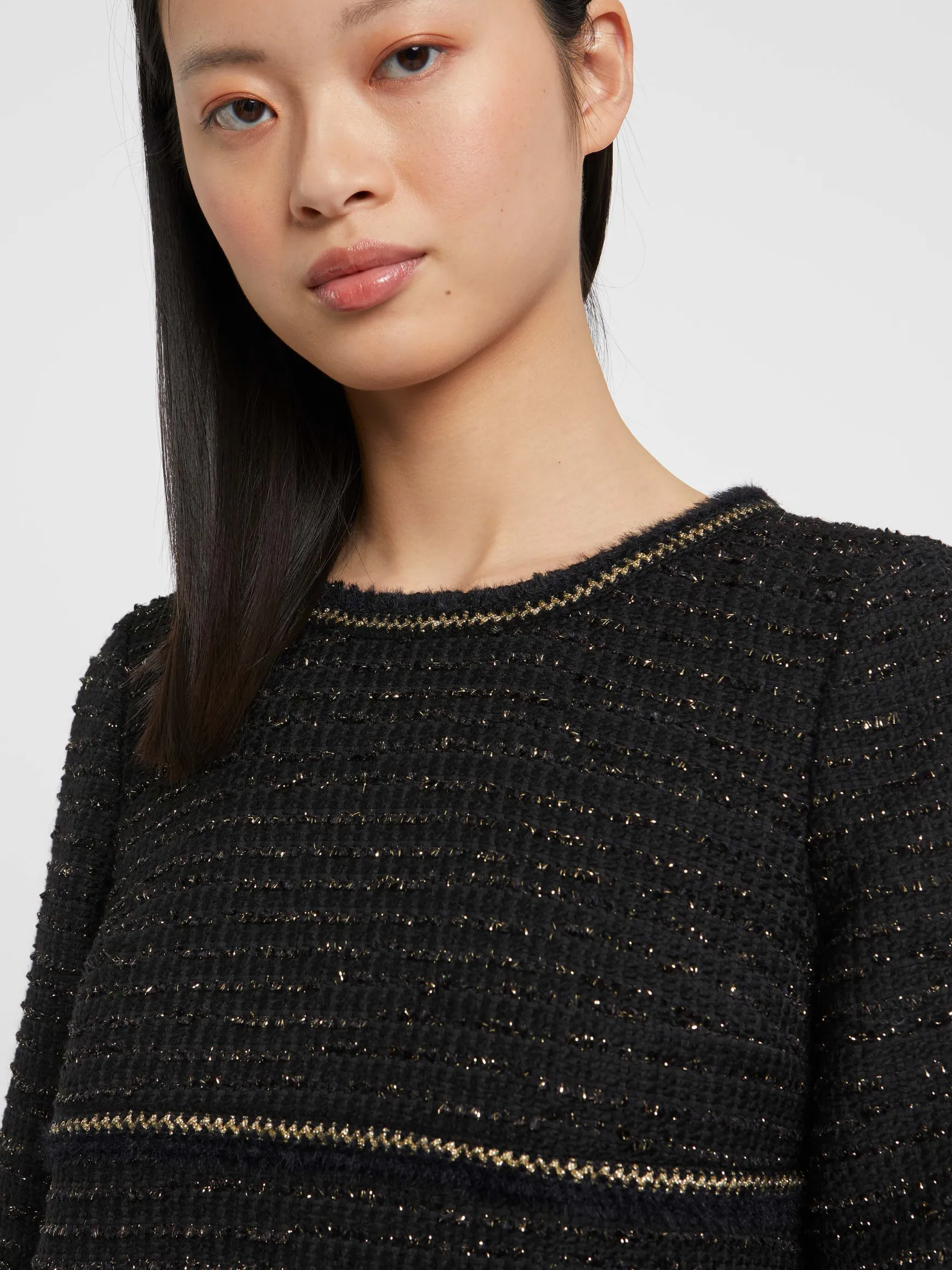 Women Paule Ka Dresses>Lurex-Tweed Short Dress