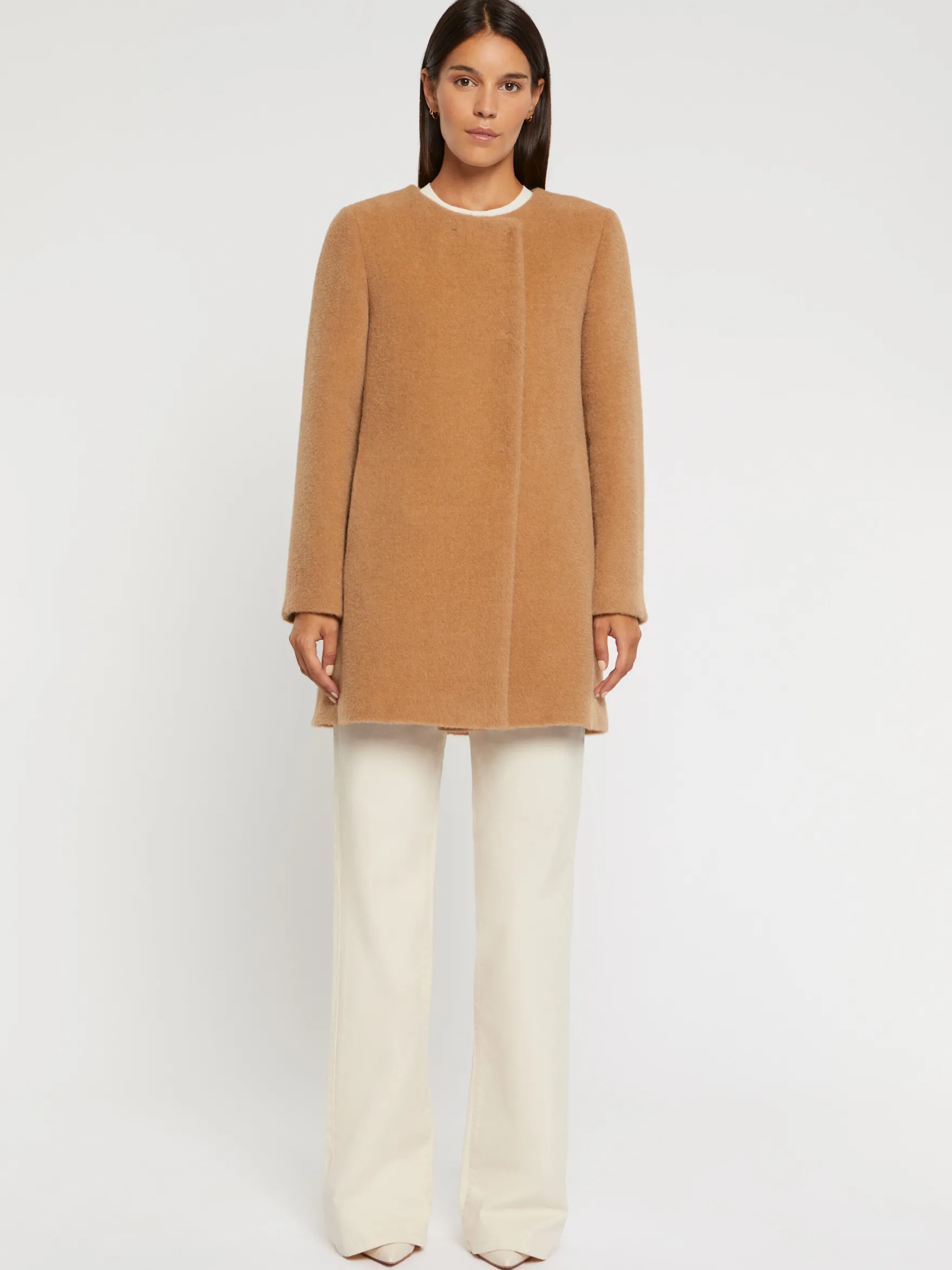 Women Paule Ka Coats>Mid-Length Alpaca Coat