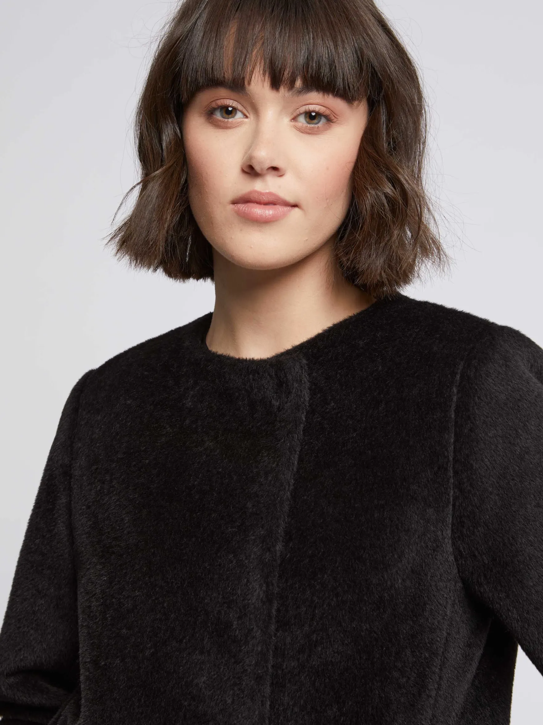 Women Paule Ka Coats>Mid-Length Alpaca Coat