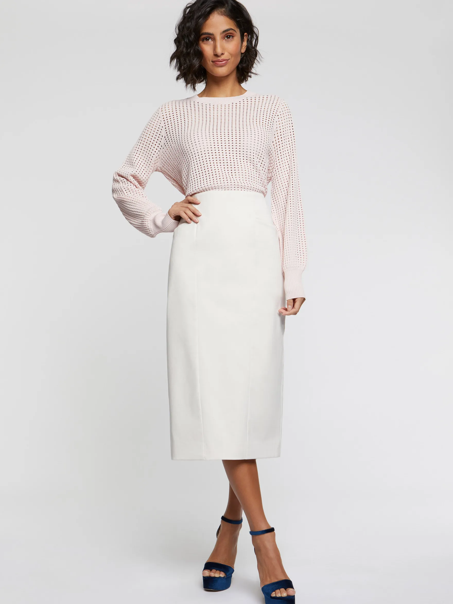 Women Paule Ka Knitwear>Openwork-Knit Sweater