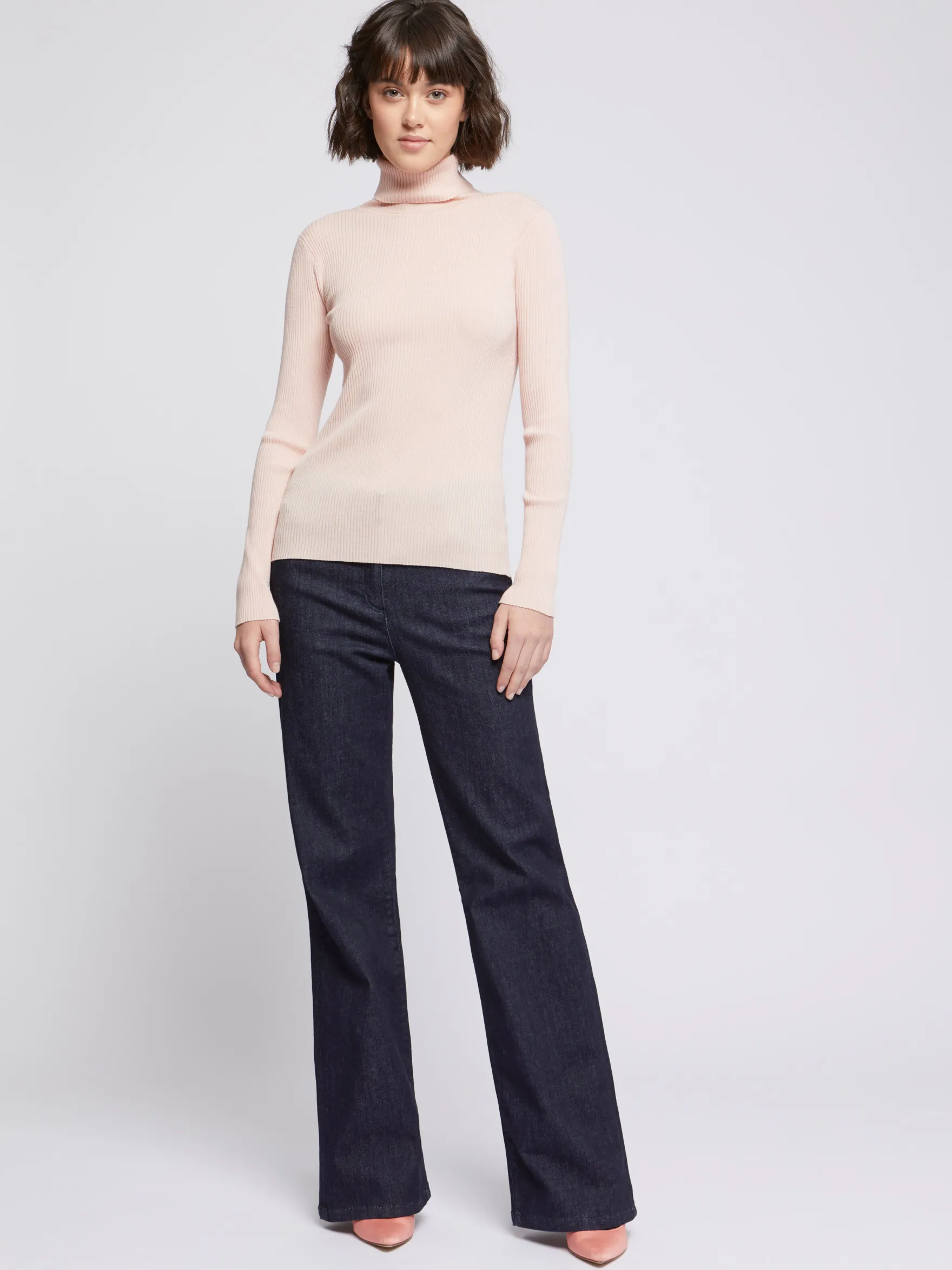 Women Paule Ka Knitwear>Pull Cotele A Col Roule En Laine Merinos