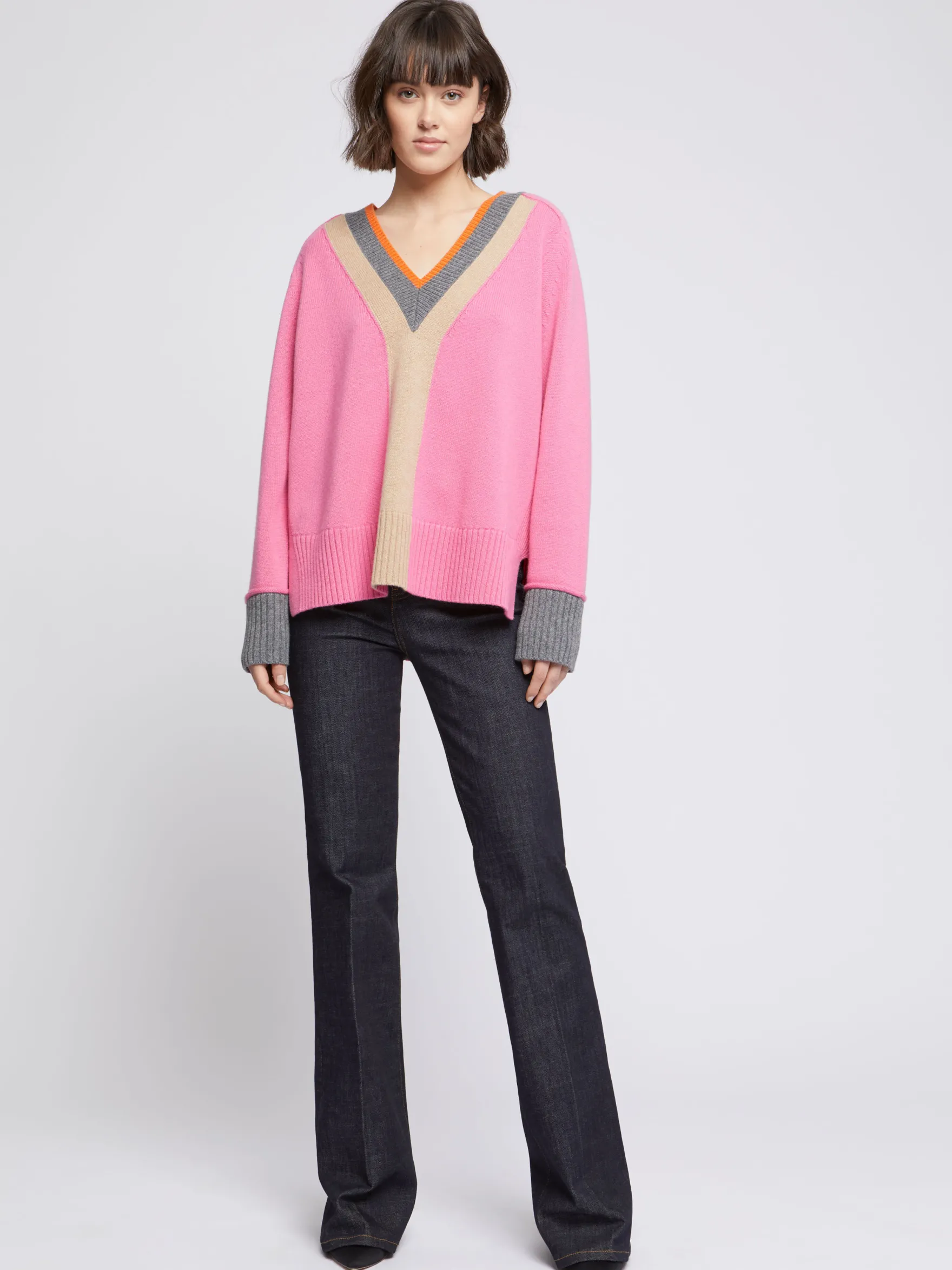 Women Paule Ka Knitwear>Pull Large En Laine Et Cachemire