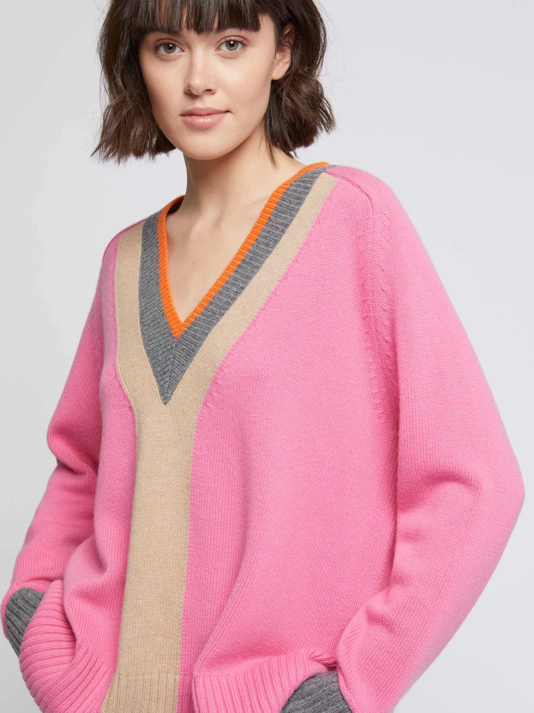 Women Paule Ka Knitwear>Pull Large En Laine Et Cachemire