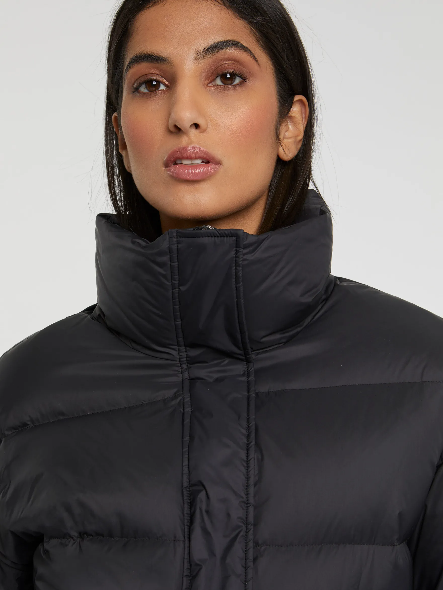 Women Paule Ka Jackets>Quilted Down Jacket With Collar