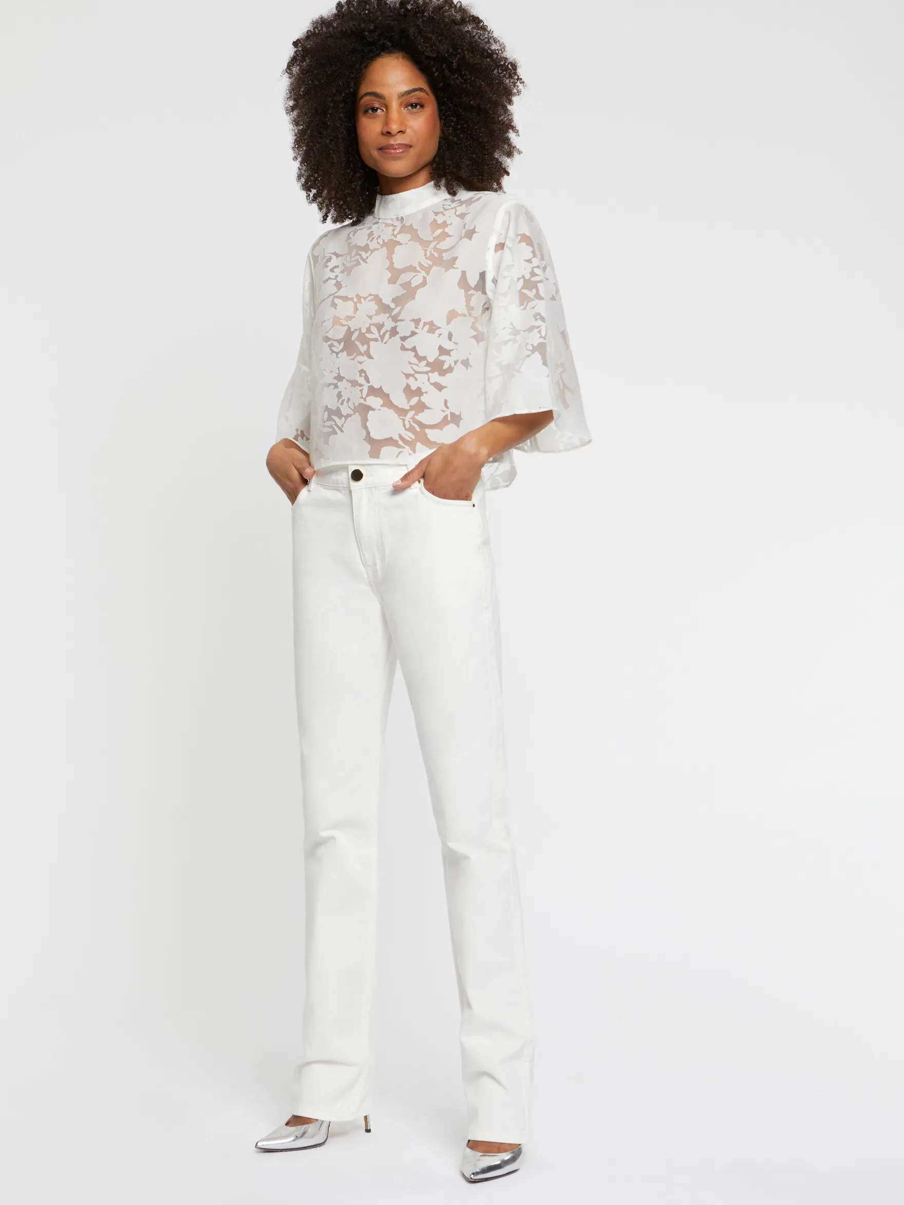 Women Paule Ka Trousers And Jeans>Regular-Fit Cotton Pants