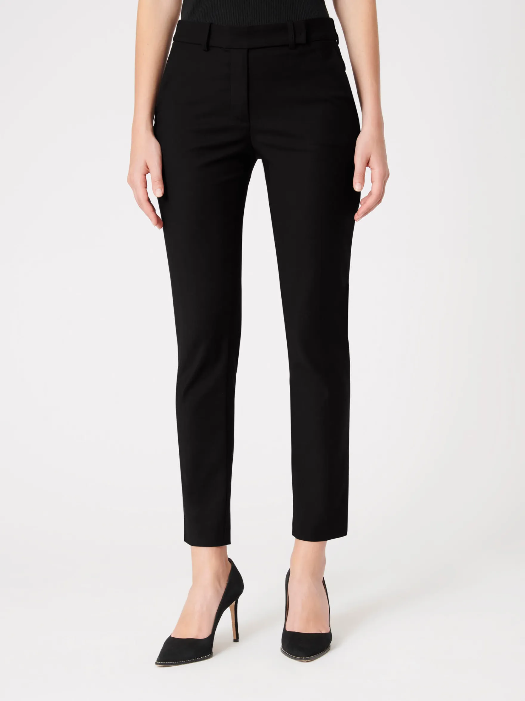 Women Paule Ka Trousers And Jeans>Satin-Back Crepe Pants