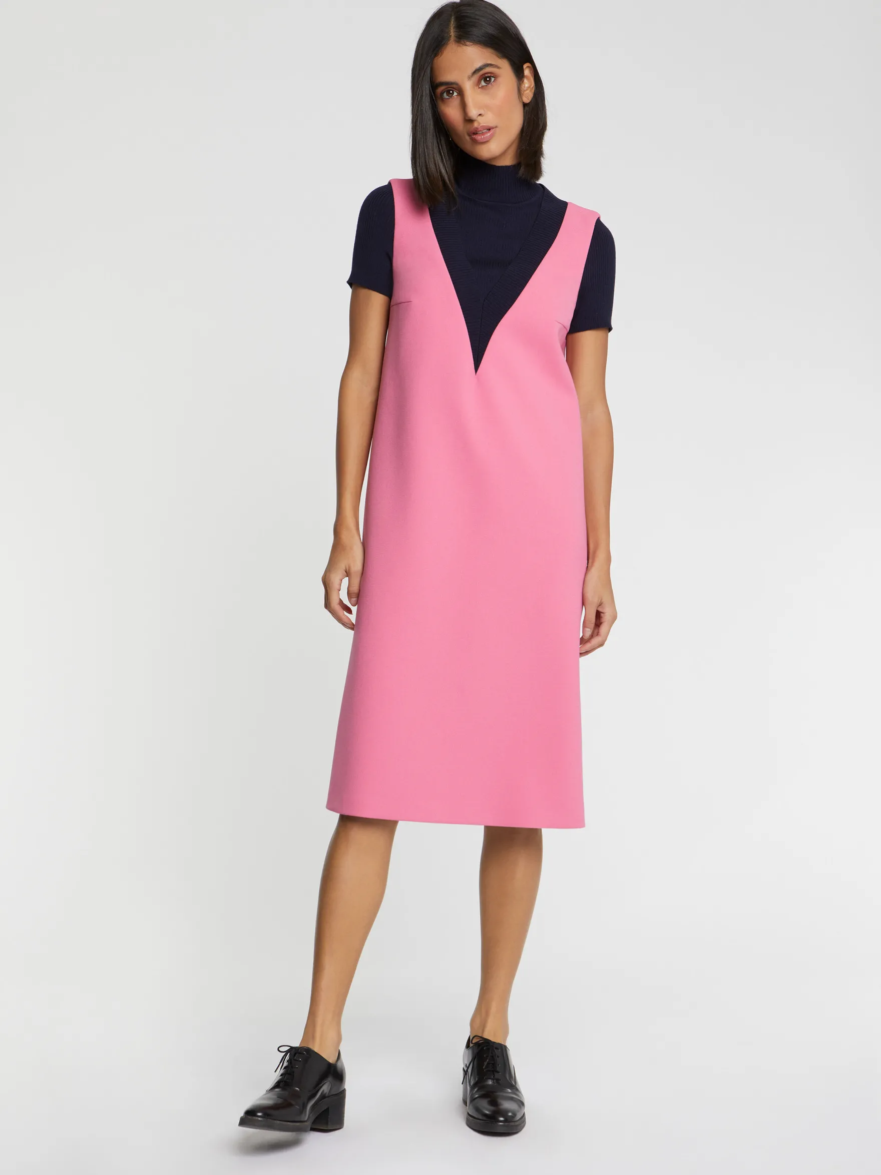 Women Paule Ka Dresses>Short Trompe L'Oeil A-Line Dress