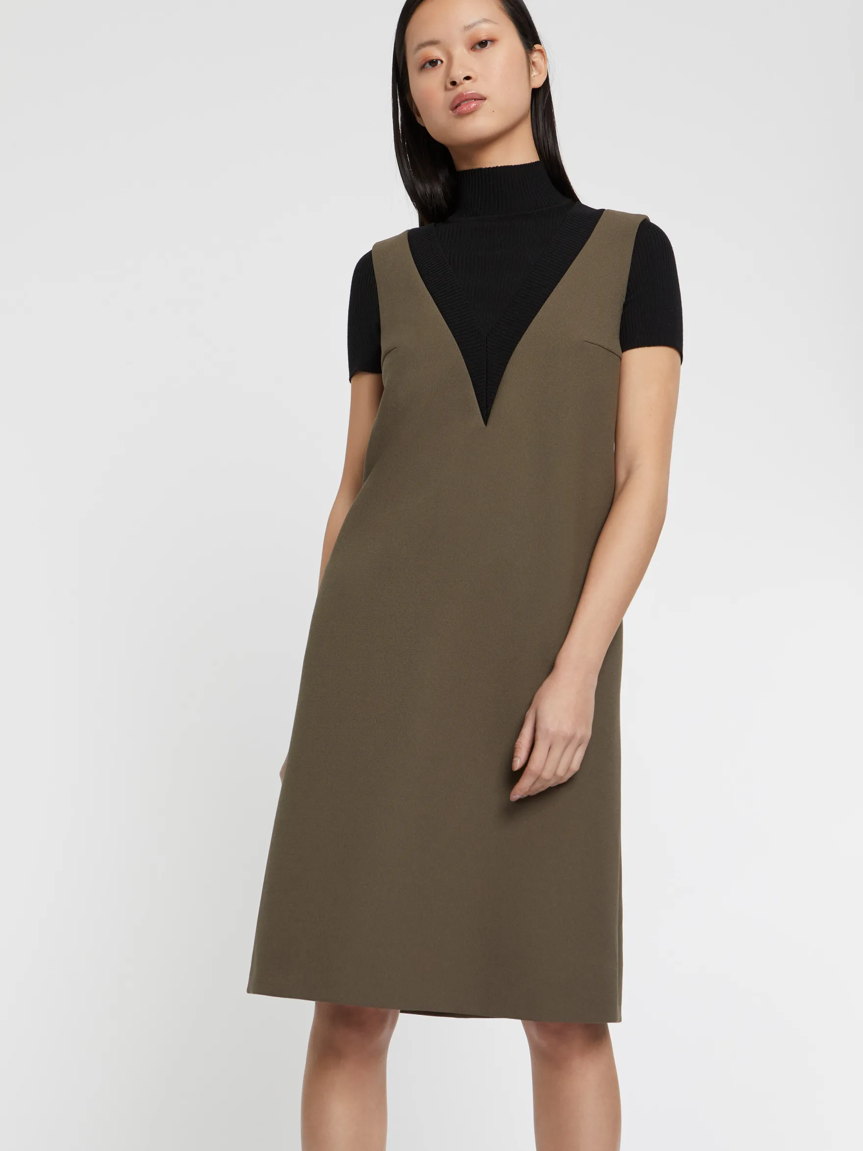 Women Paule Ka Dresses>Short Trompe L'Oeil A-Line Dress