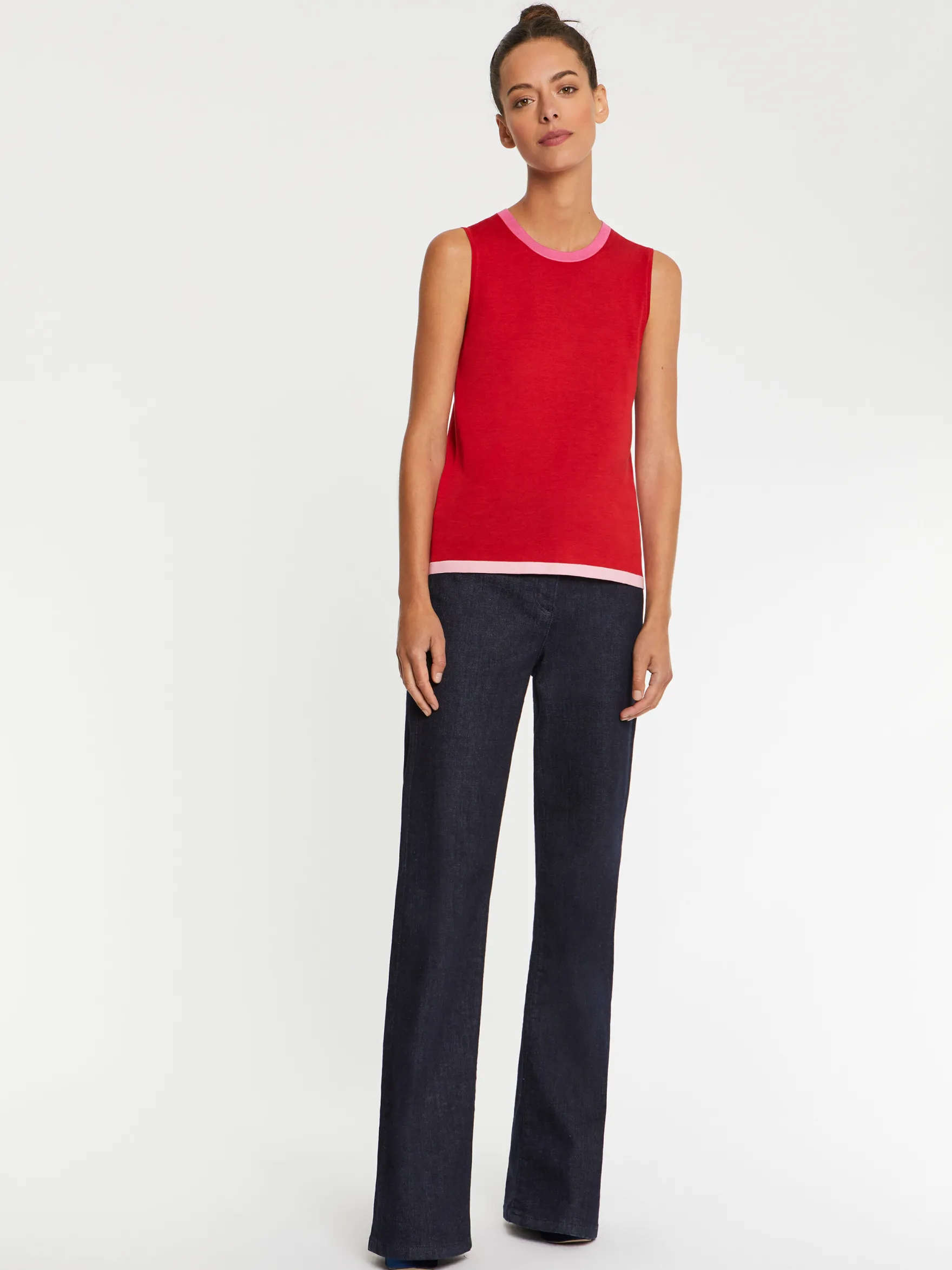 Women Paule Ka Knitwear>Silk Tank Top