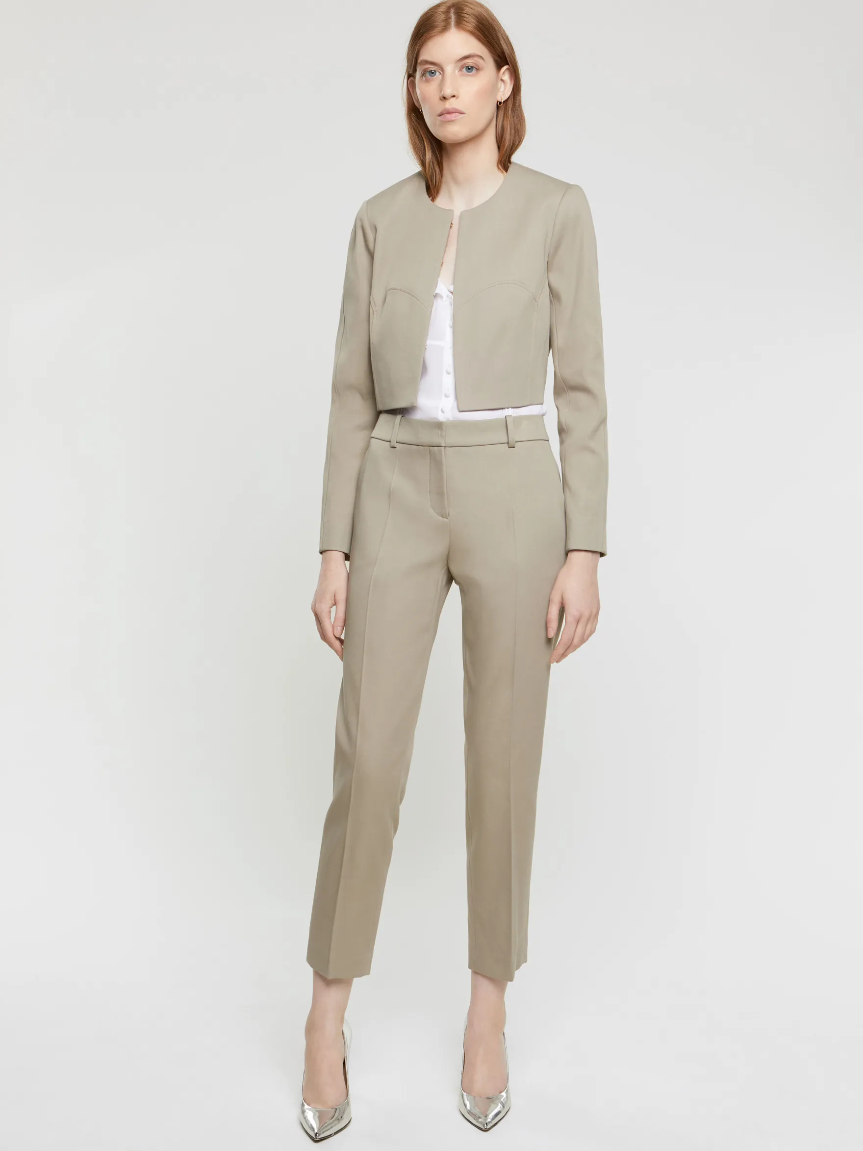 Women Paule Ka Trousers And Jeans>Skinny Couture Cotton Pants