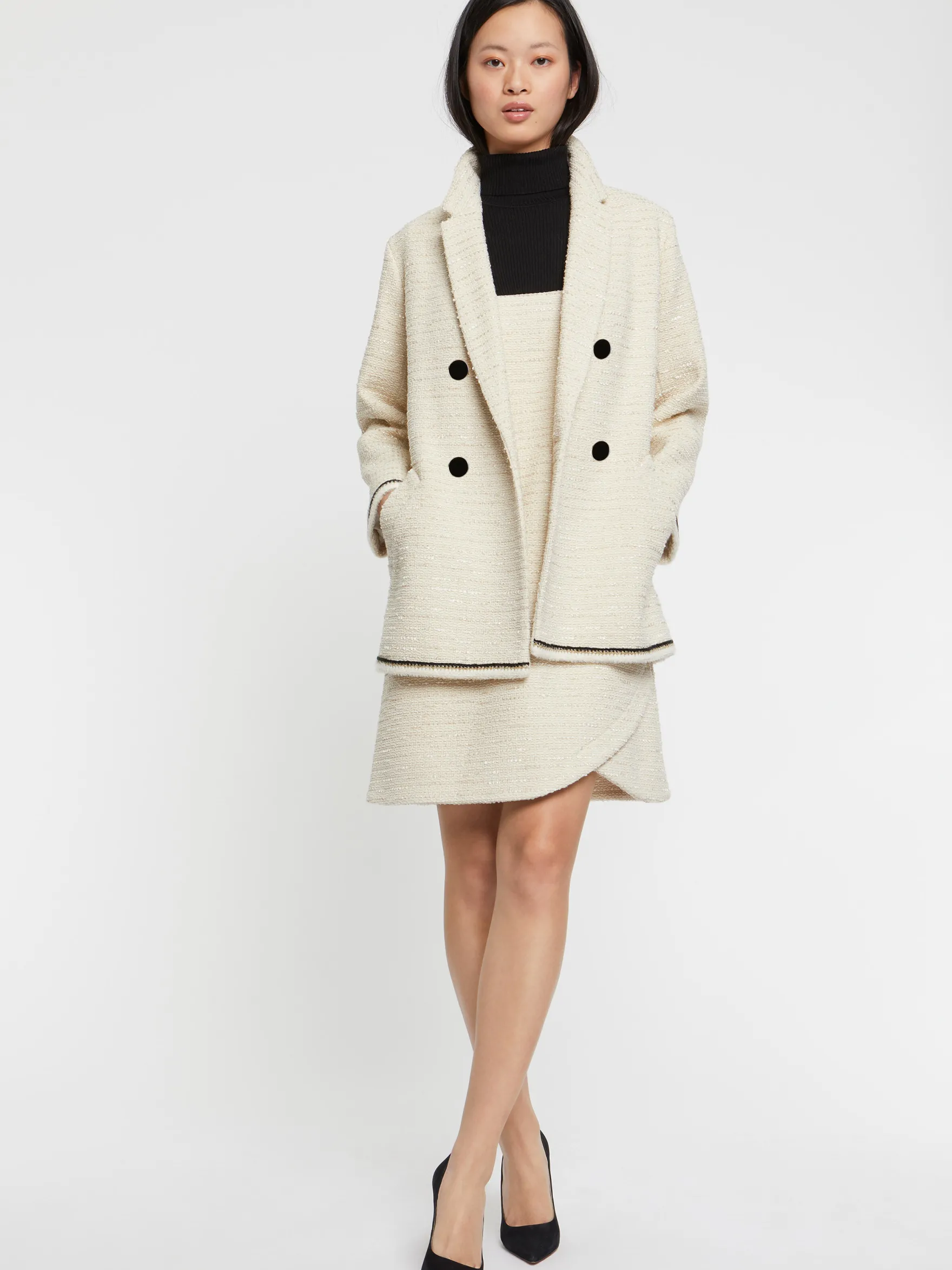 Women Paule Ka Coats>Tweed Coat