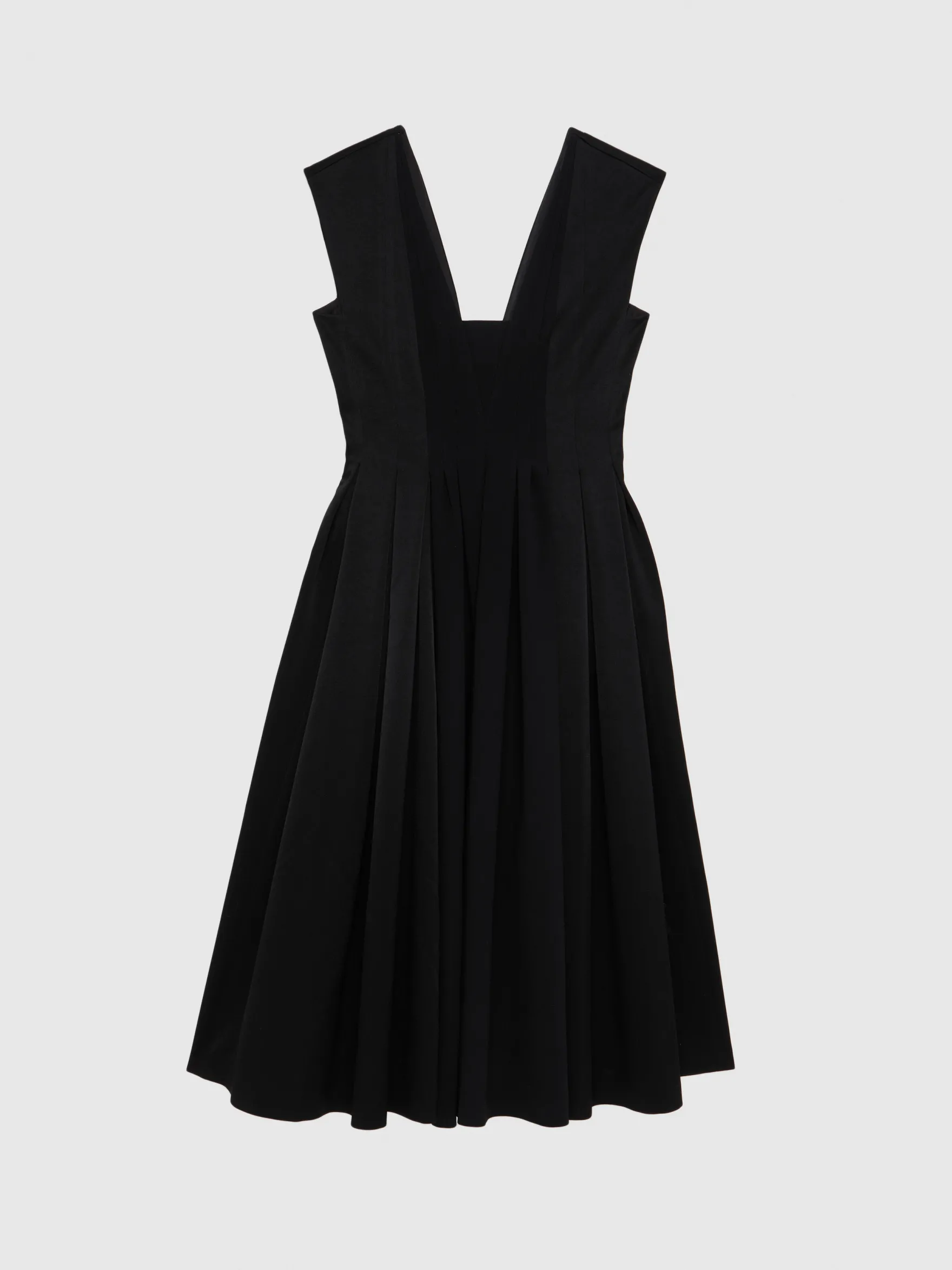 Women Paule Ka Dresses>Voluminous Crepe Midi Dress