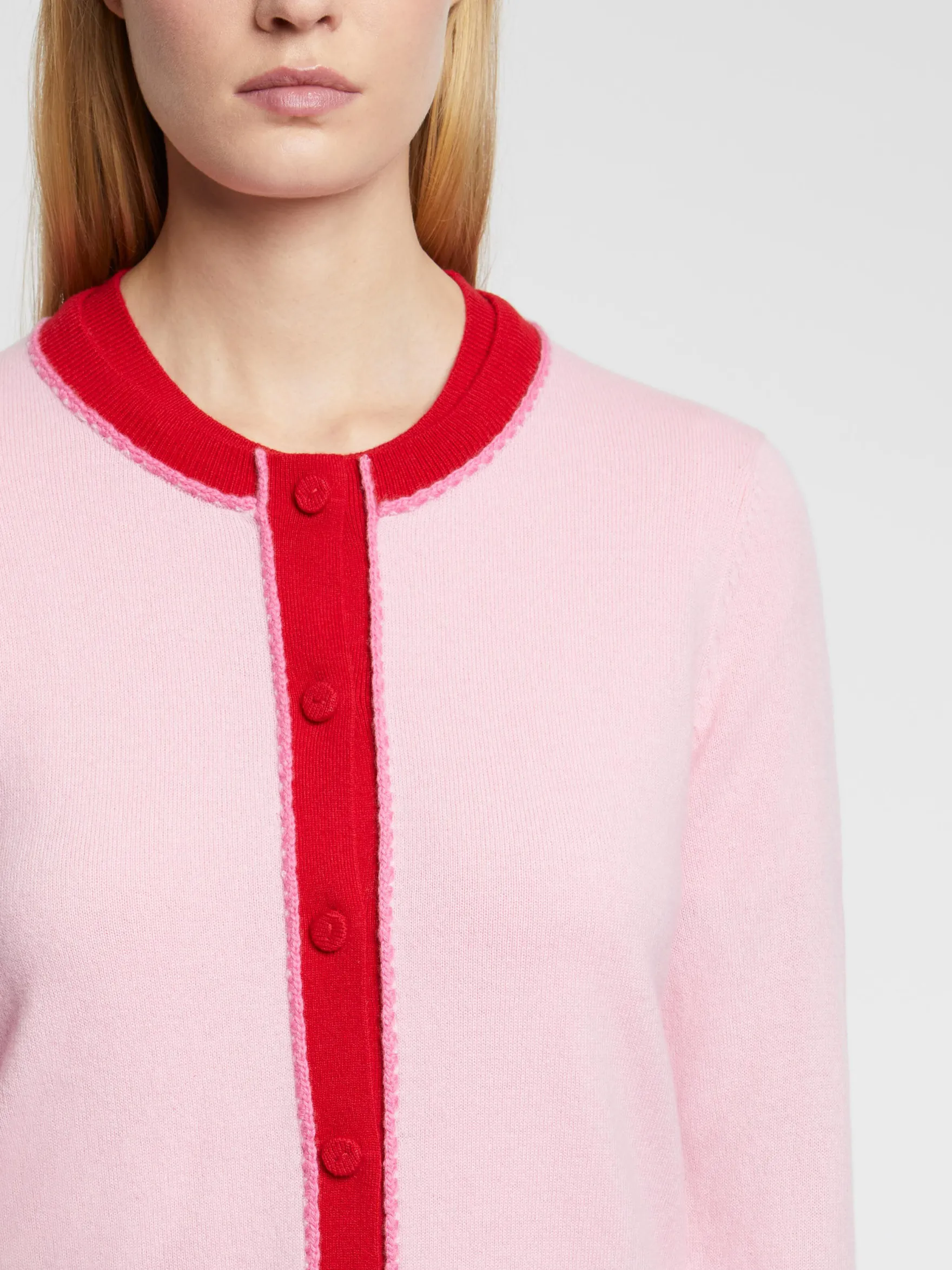 Women Paule Ka Knitwear>Wool And Cashmere Cardigan