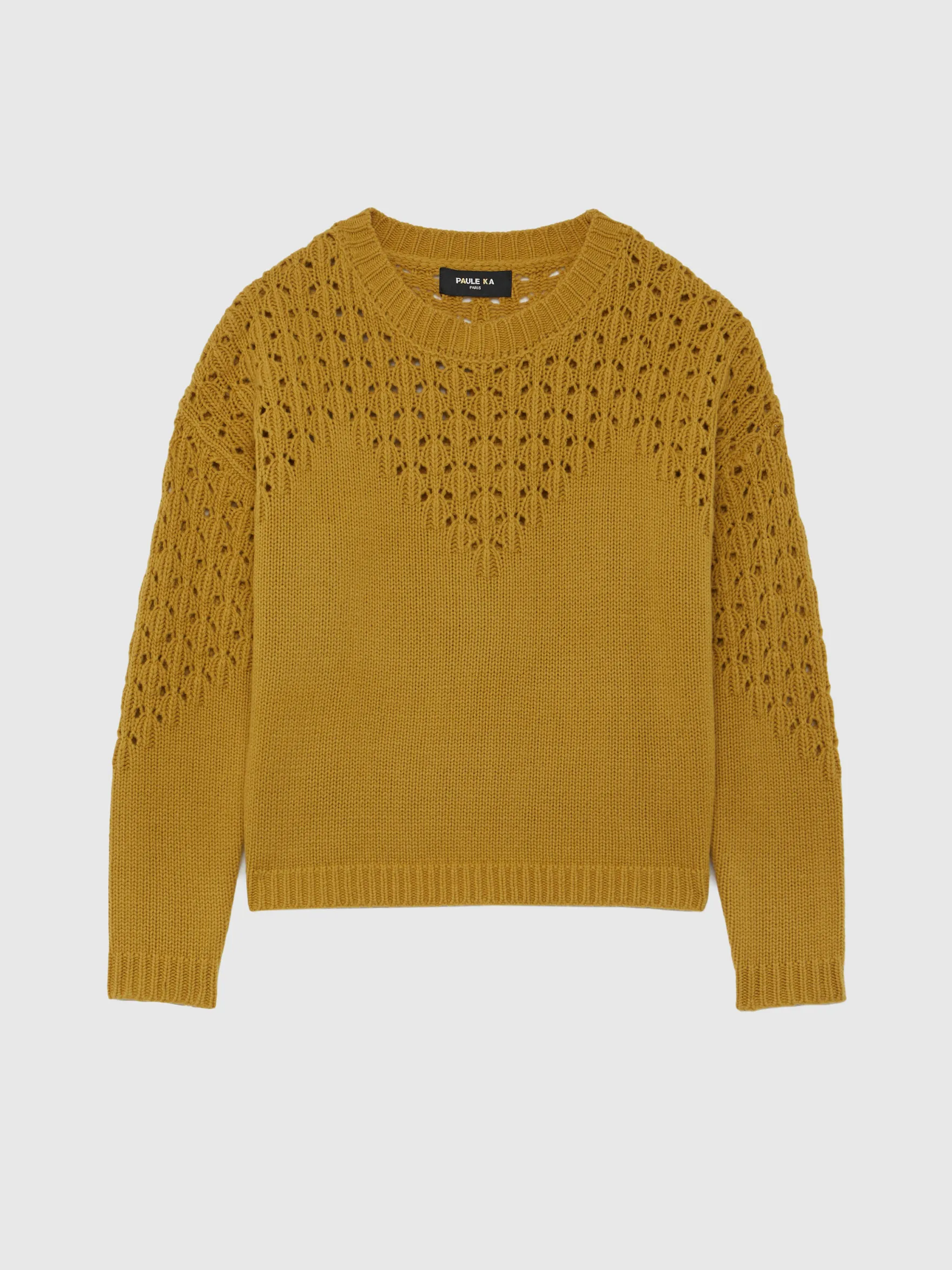 Women Paule Ka Knitwear>Wool And Cashmere Openwork Sweater