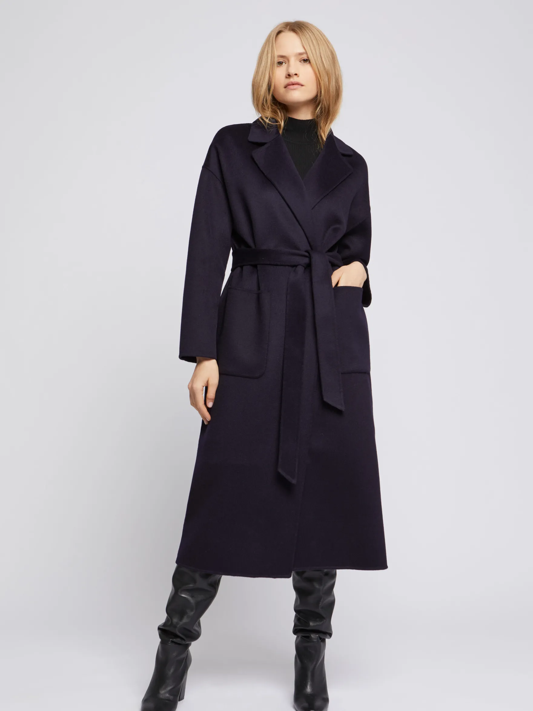 Women Paule Ka Coats>Wool And Cashmere Robe Coat