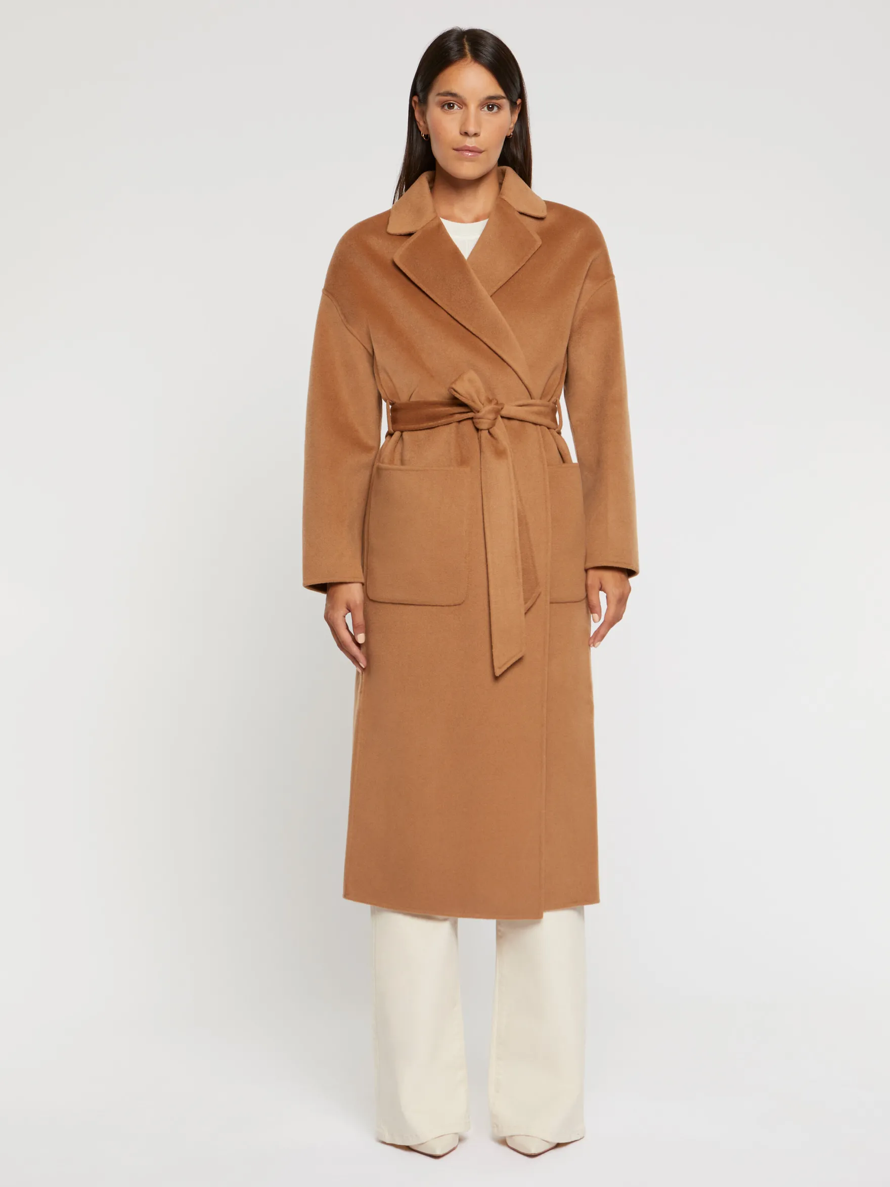 Women Paule Ka Coats>Wool And Cashmere Robe Coat