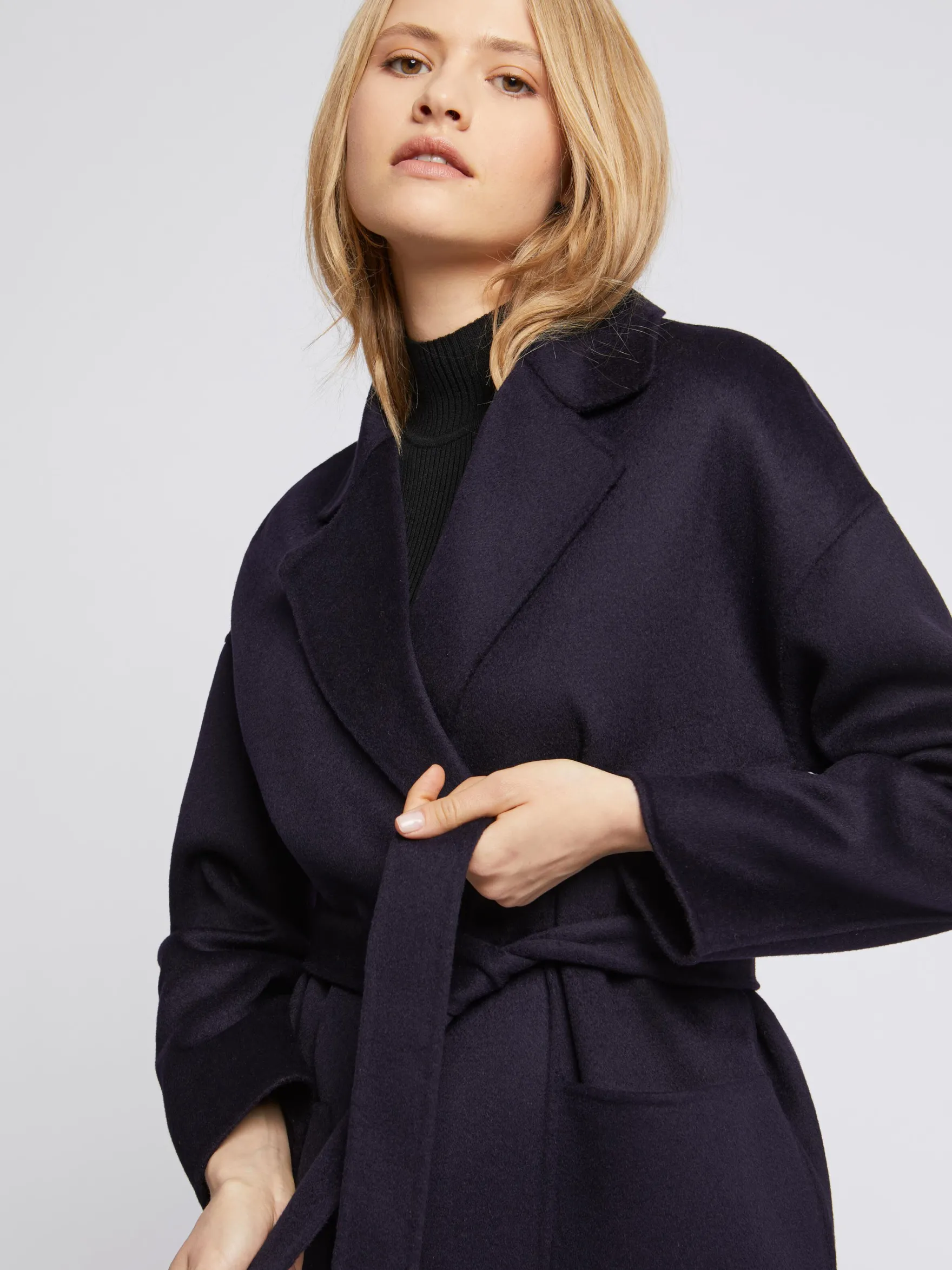 Women Paule Ka Coats>Wool And Cashmere Robe Coat