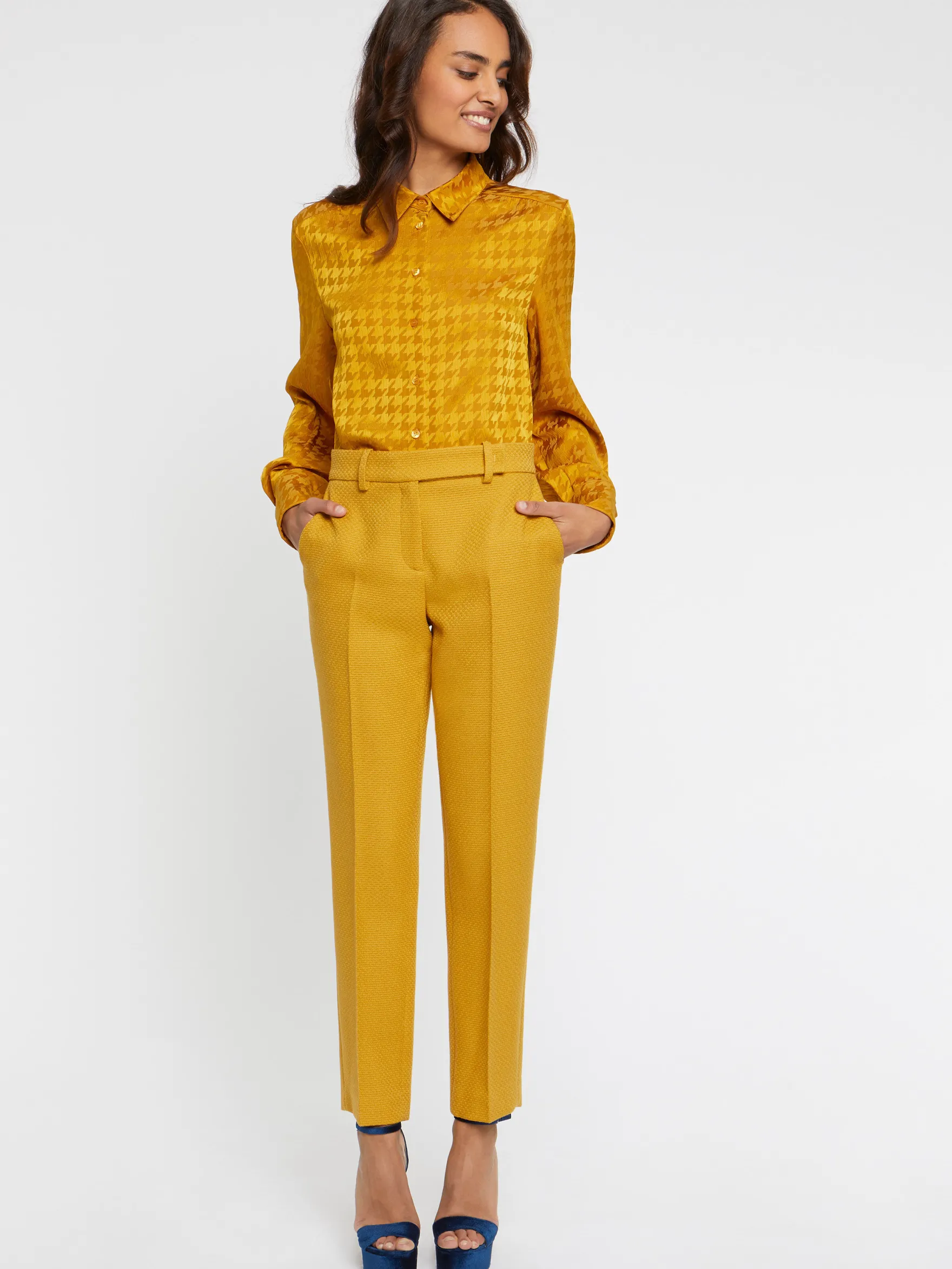 Women Paule Ka Trousers And Jeans>Wool Cigarette Pants