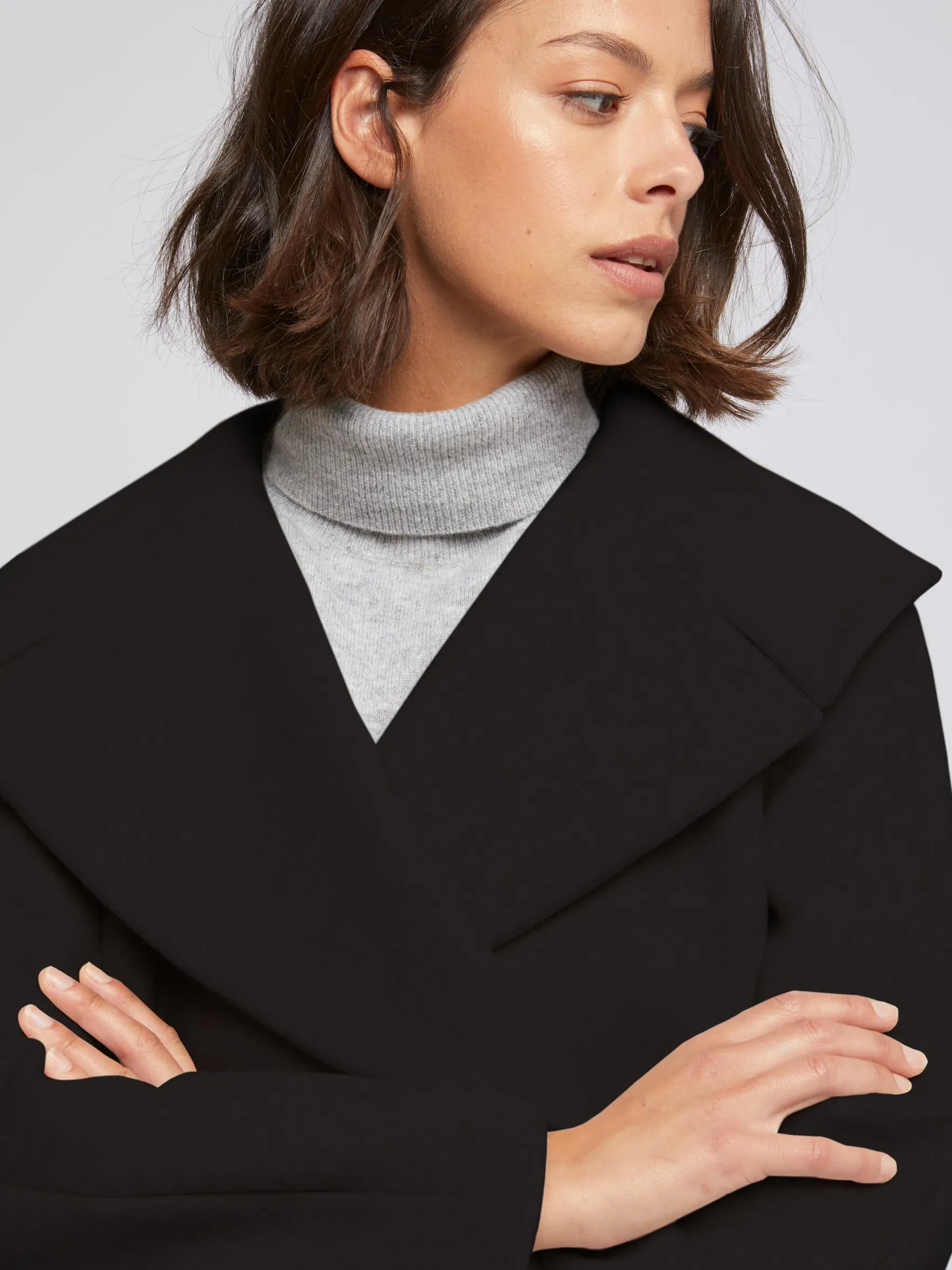 Women Paule Ka Coats>Wool Coat With Xxl Collar