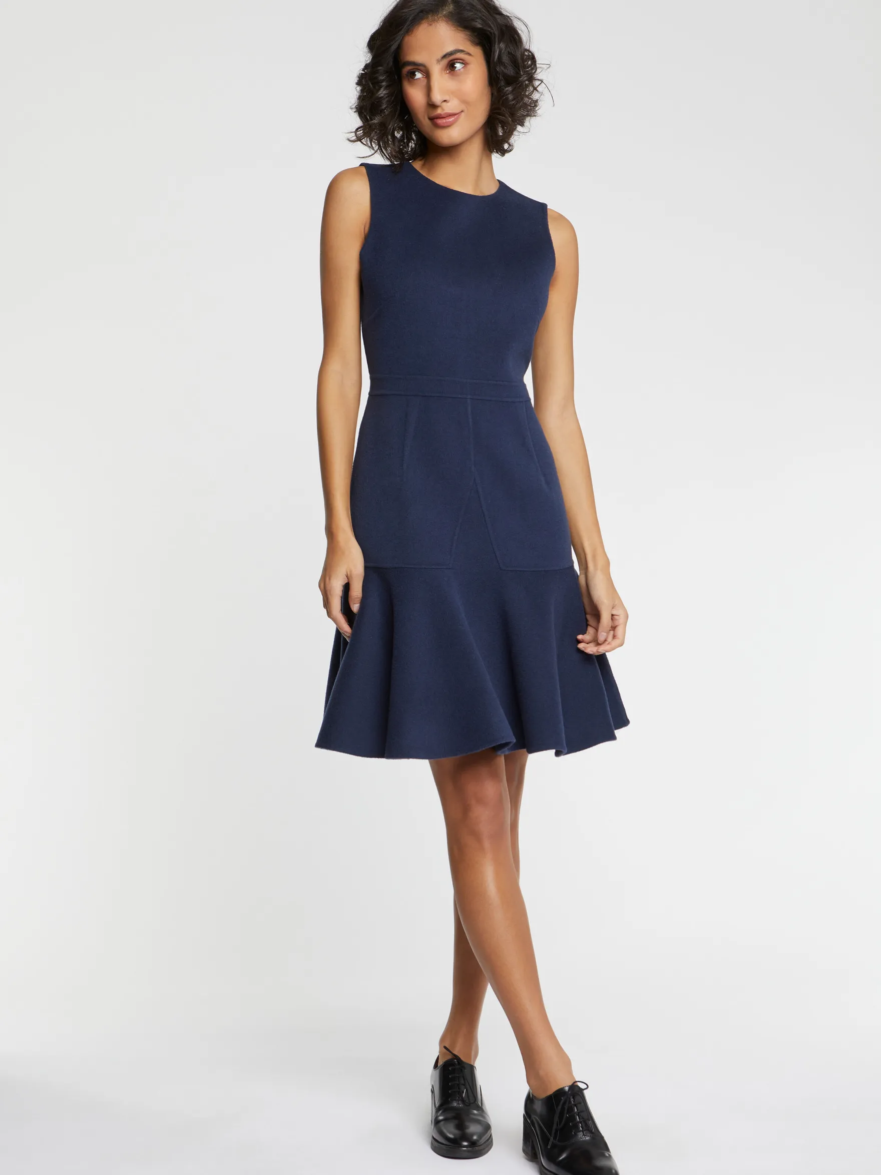 Women Paule Ka Dresses>Wool Corolla Dress