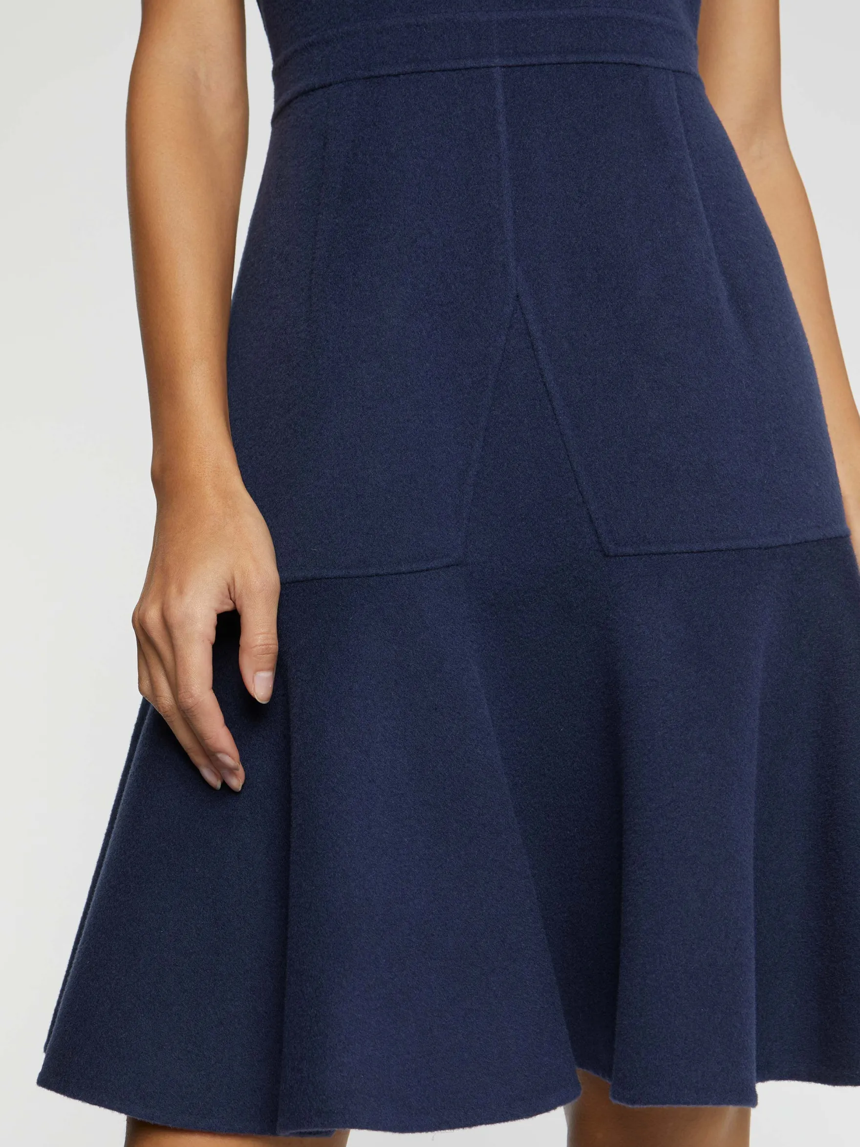 Women Paule Ka Dresses>Wool Corolla Dress