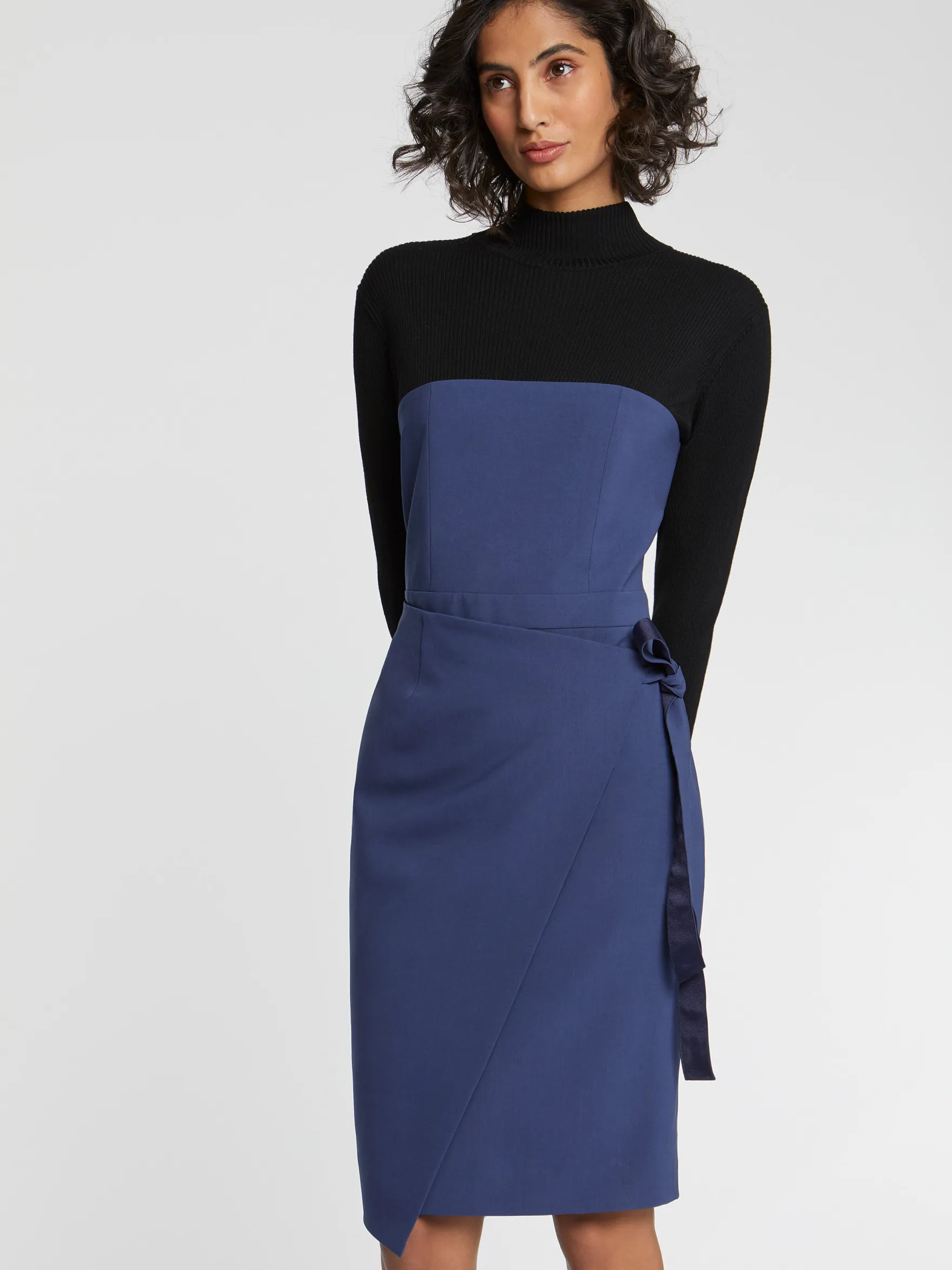 Women Paule Ka Dresses>Wool Wrap Dress