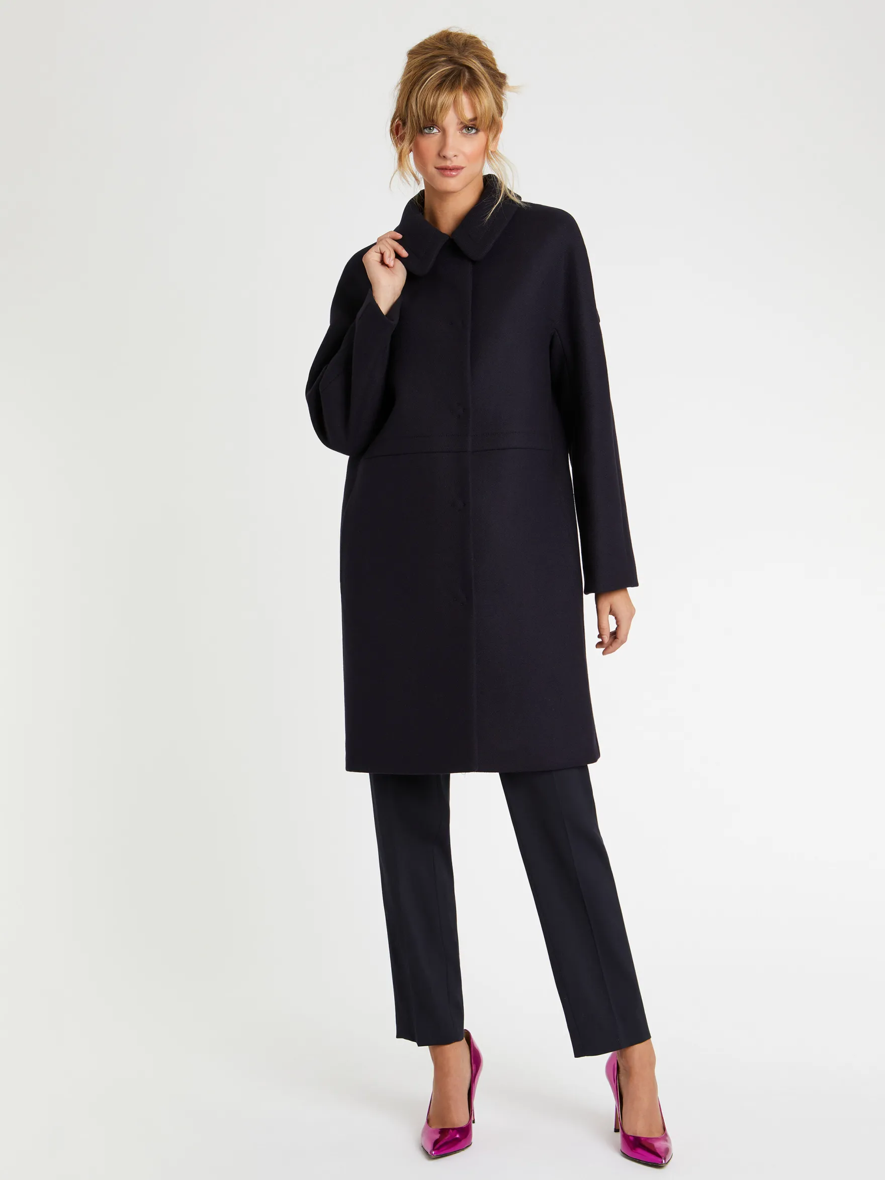 Women Paule Ka Coats>Woven Coat