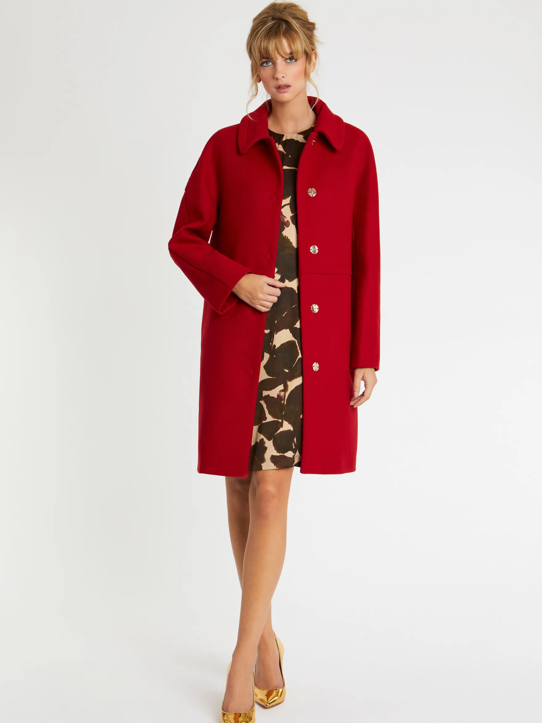 Women Paule Ka Coats>Woven Coat