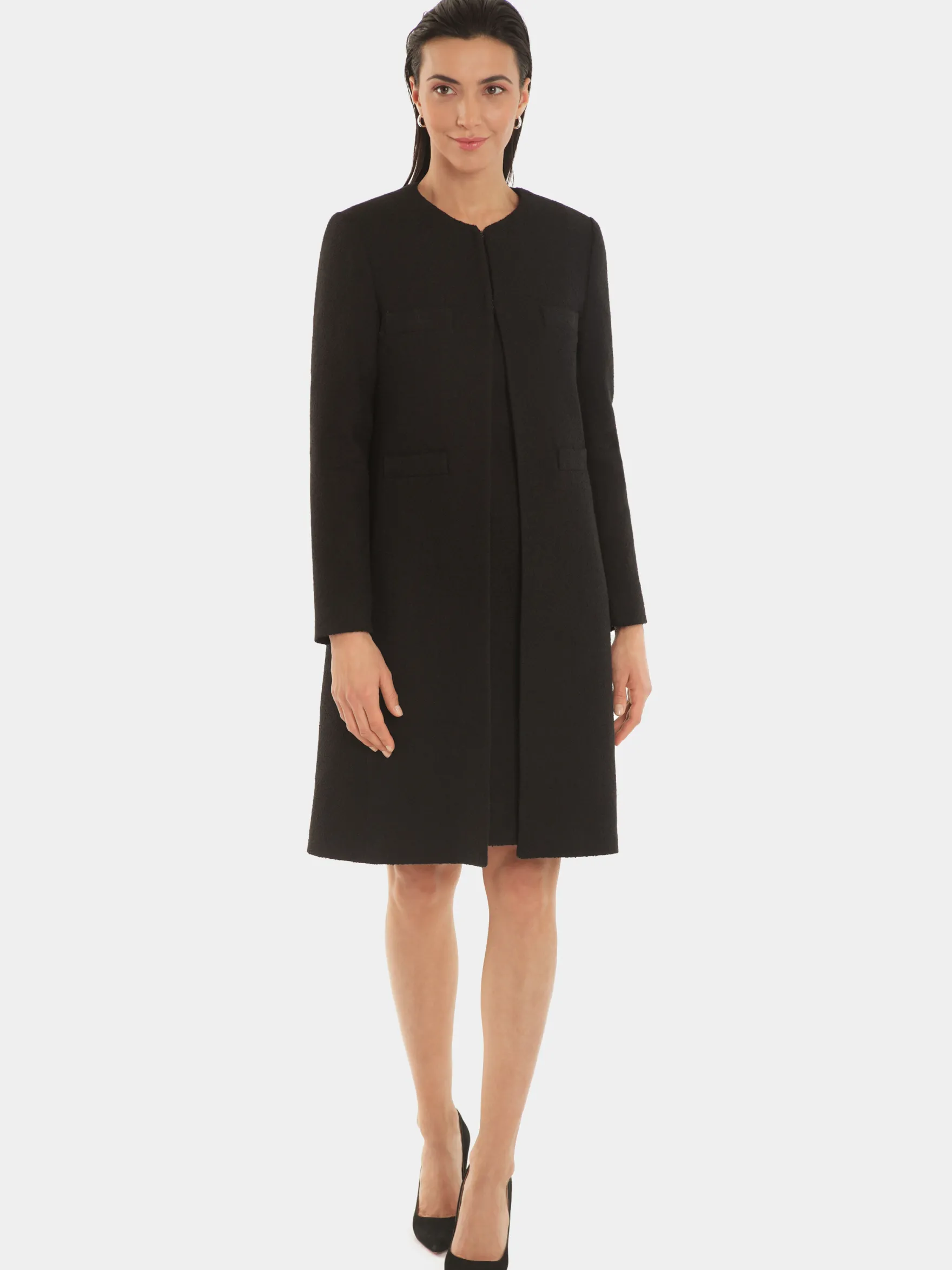 Women Paule Ka Coats>Woven Coat